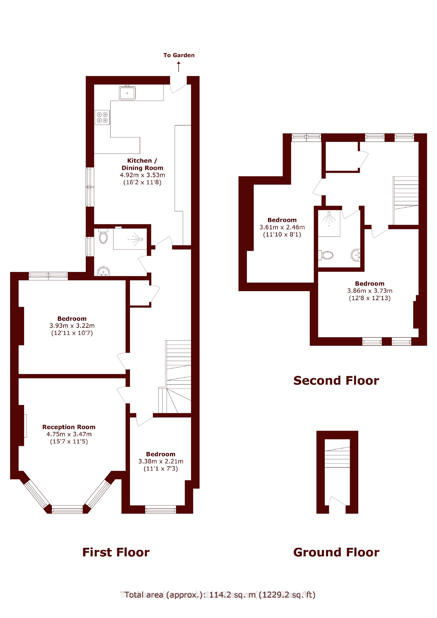 50, Mount Nod Road, London floorplan