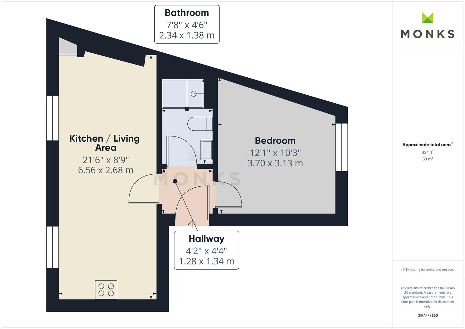 Apartment 3, 5-9 Cross Street, Oswestry floorplan