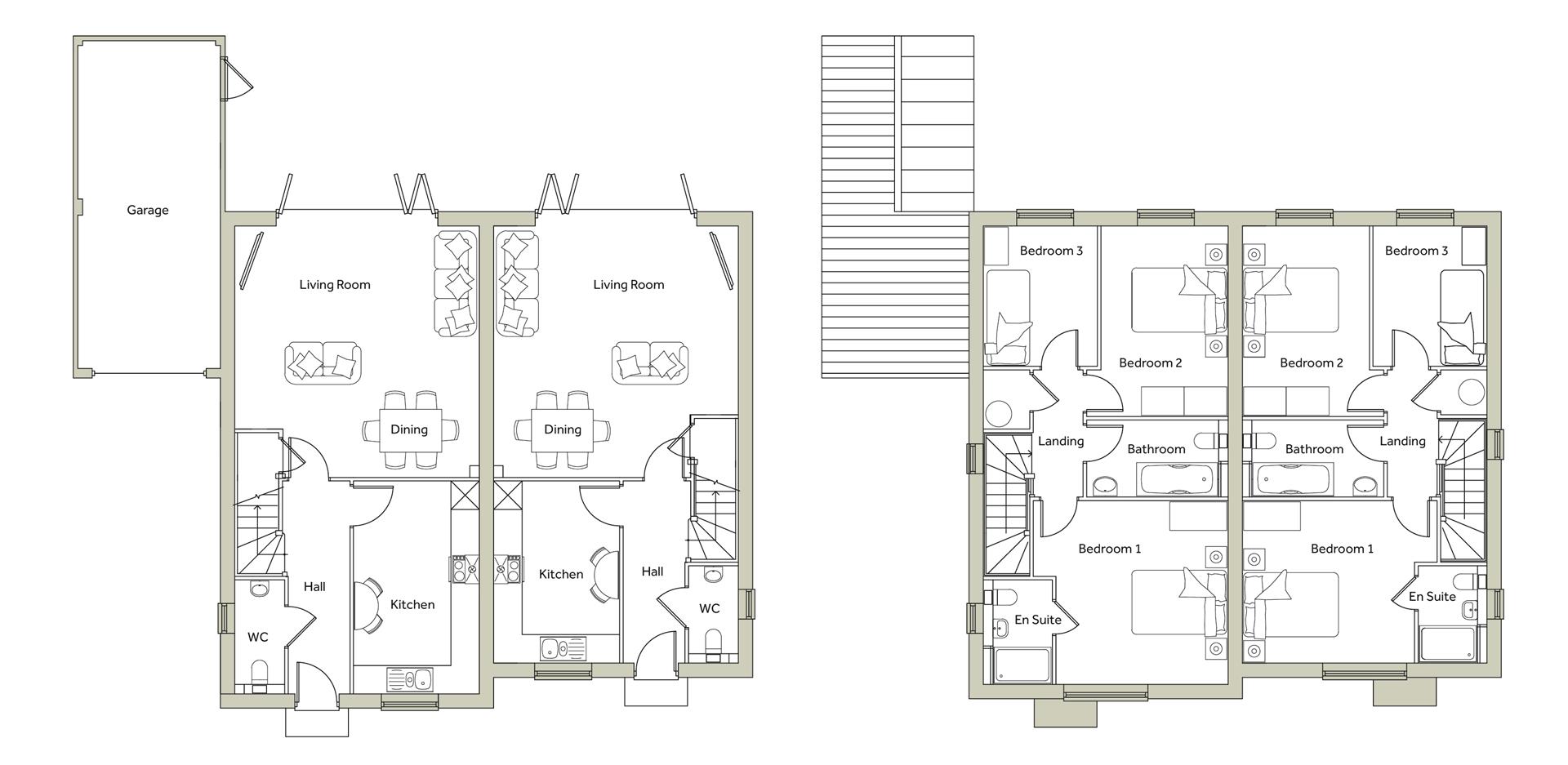 3 Bedrooms Semi-detached house for sale in Orchid, Plot 10, Latchingdon Park, Latchingdon, Essex CM3