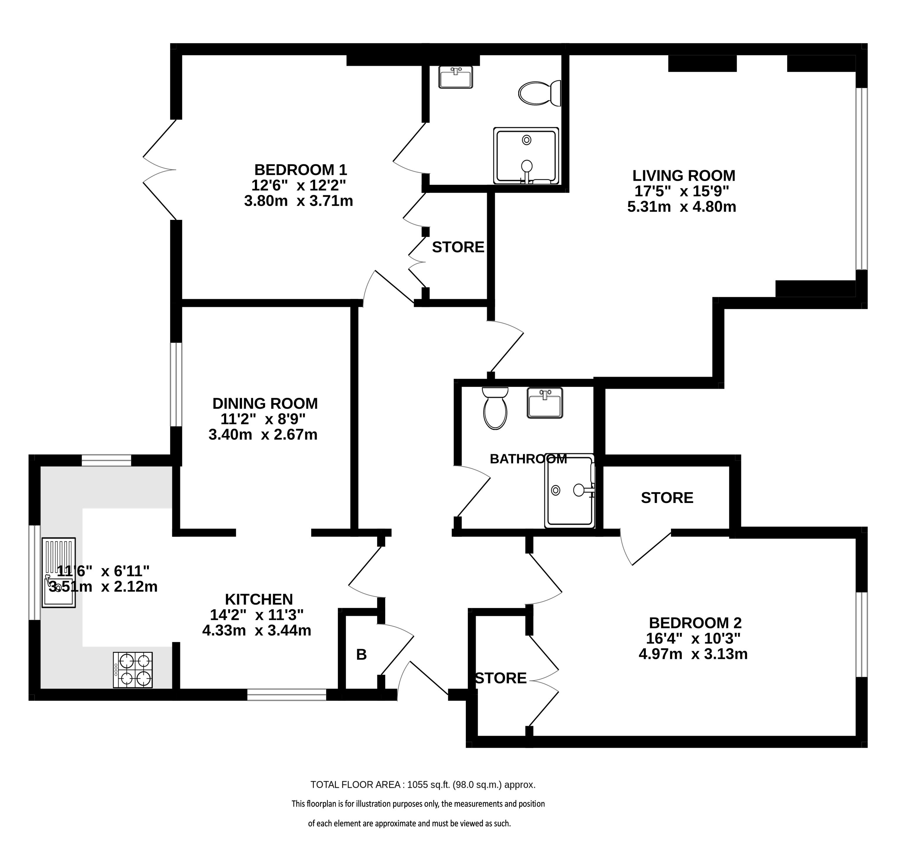 13A, Milton Road, Harpenden floorplan