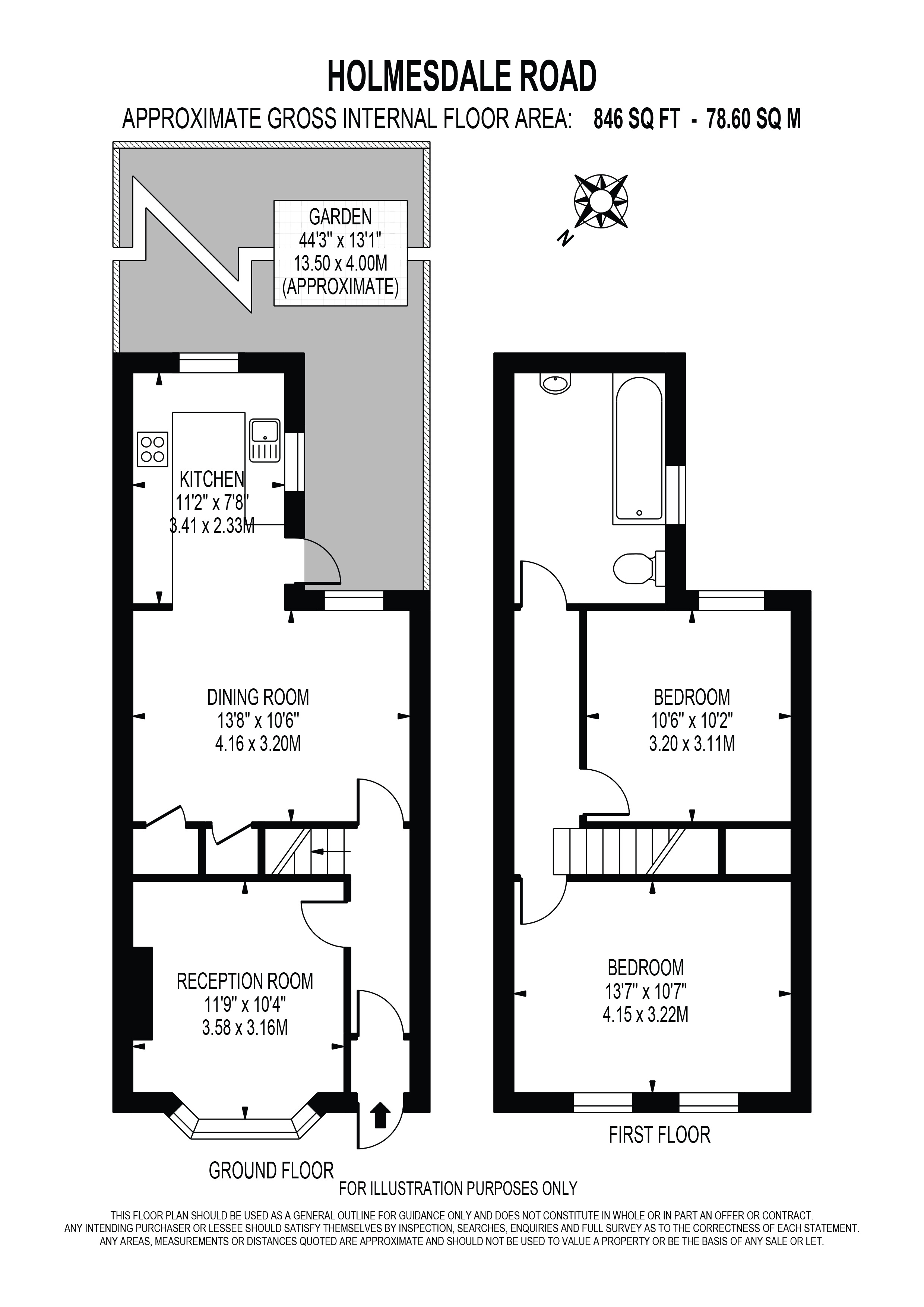 164, Holmesdale Road, London floorplan