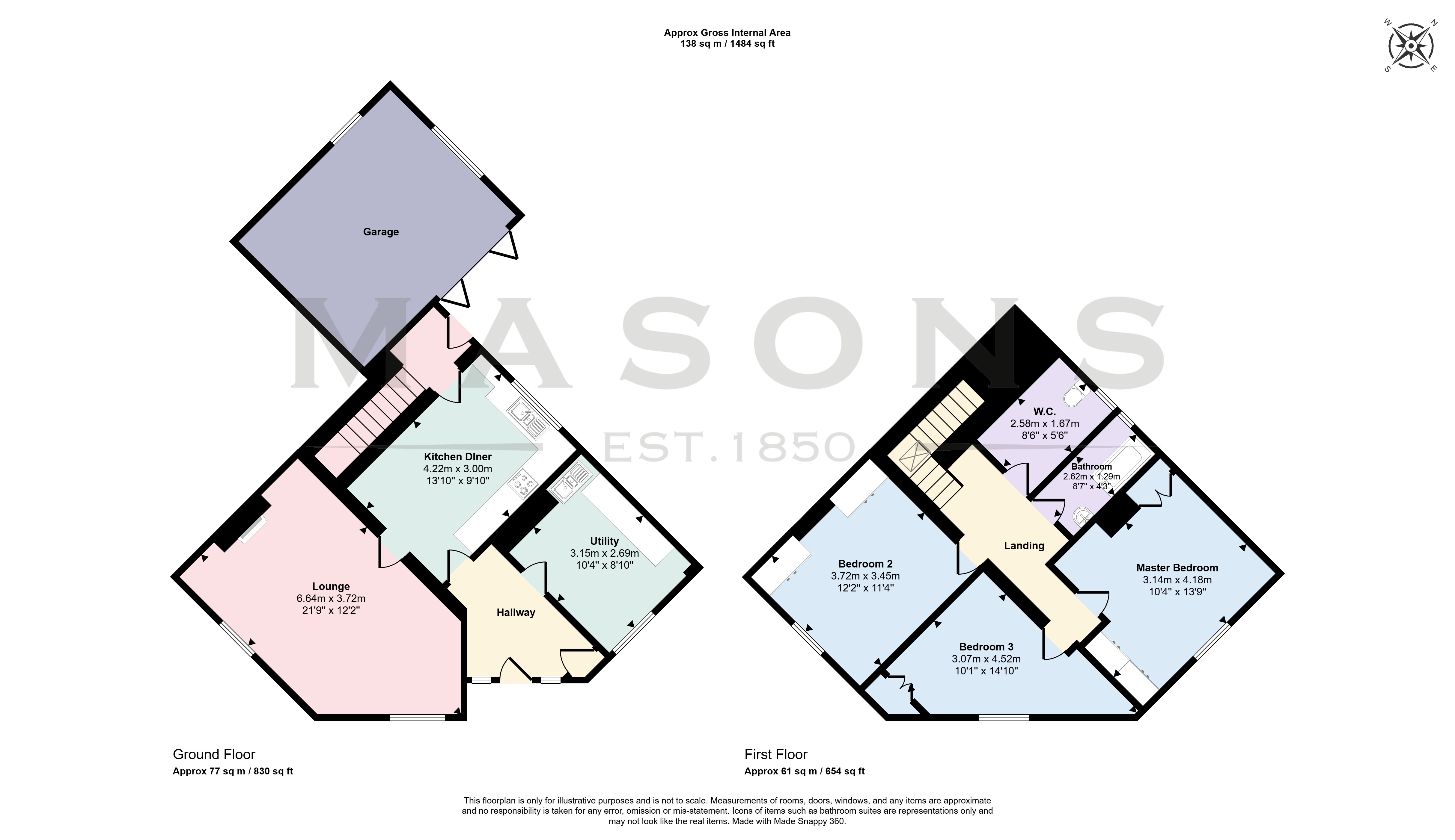 Holmelea, Allenby Crescent, Louth floorplan