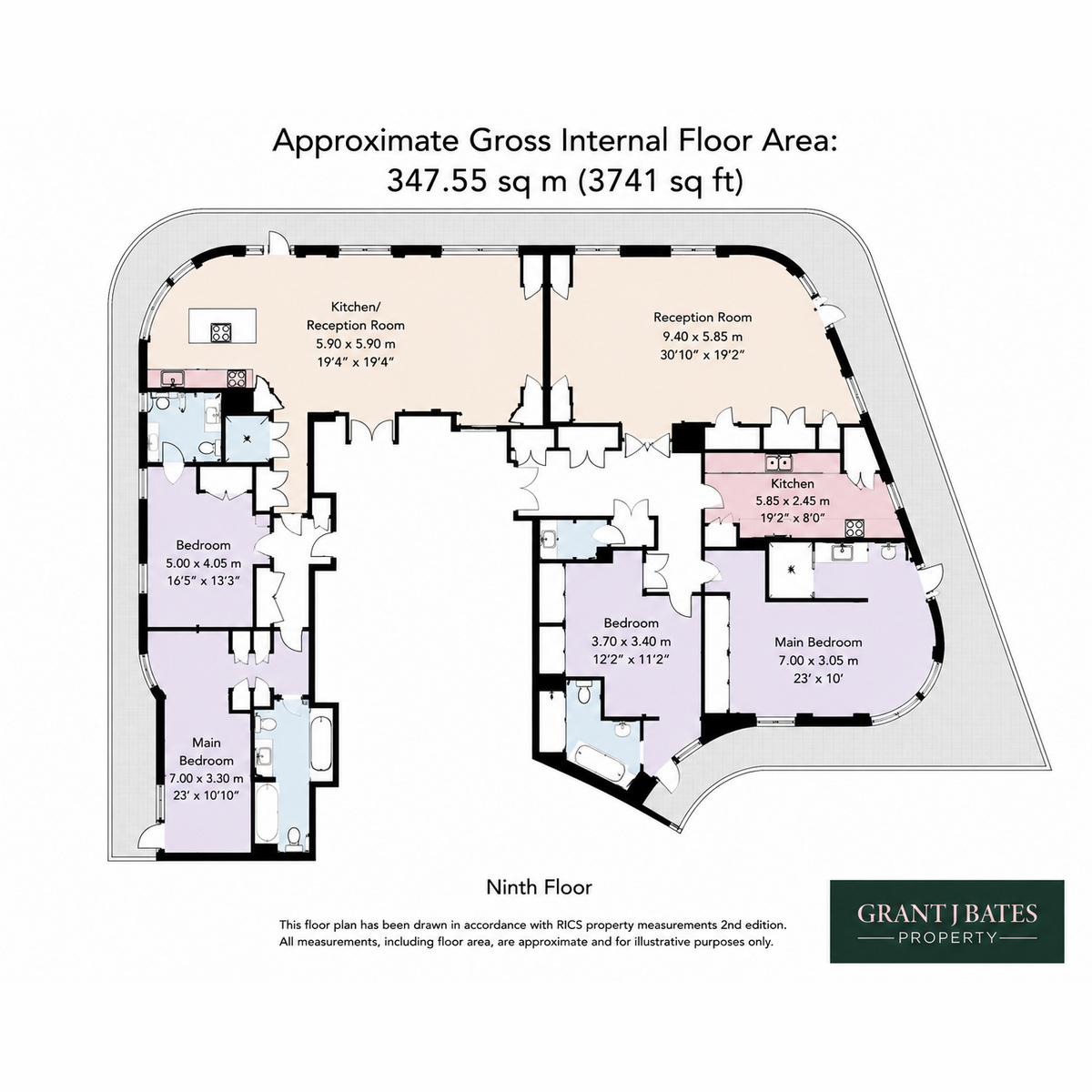 Flat Penthouse, Three Quays, 40 Lower Thames Street, London floorplan