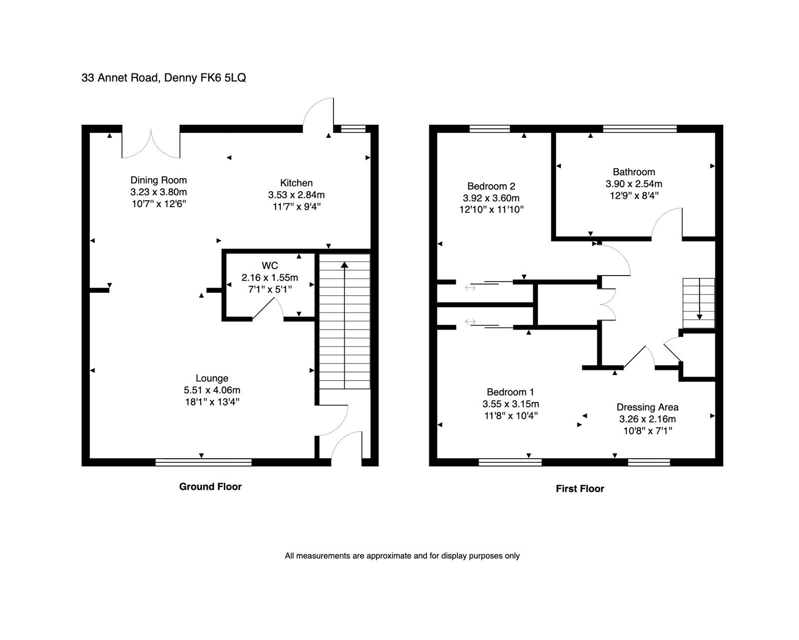 33, Annet Road, Denny floorplan
