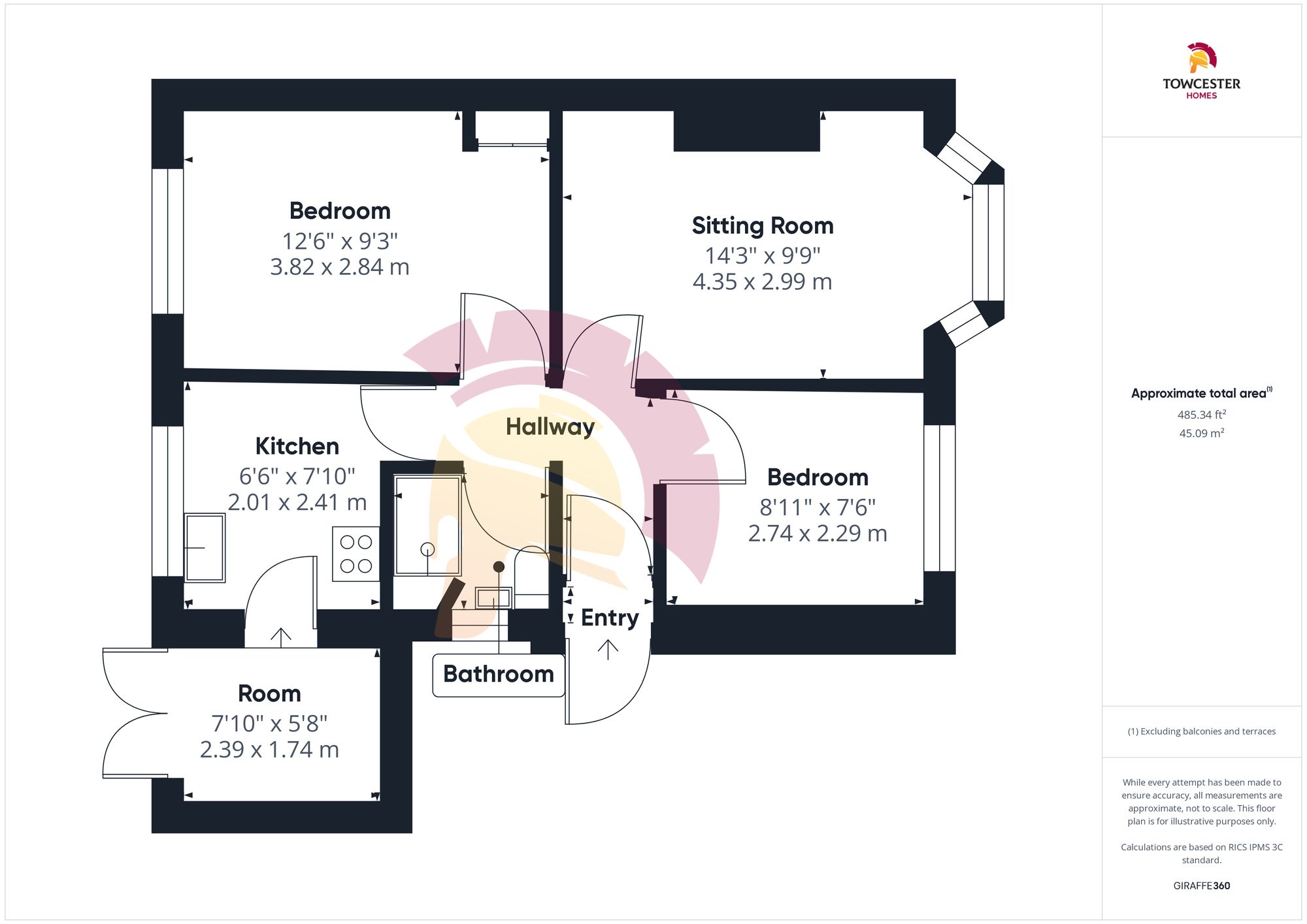 64 Northampton Road, Northampton floorplan