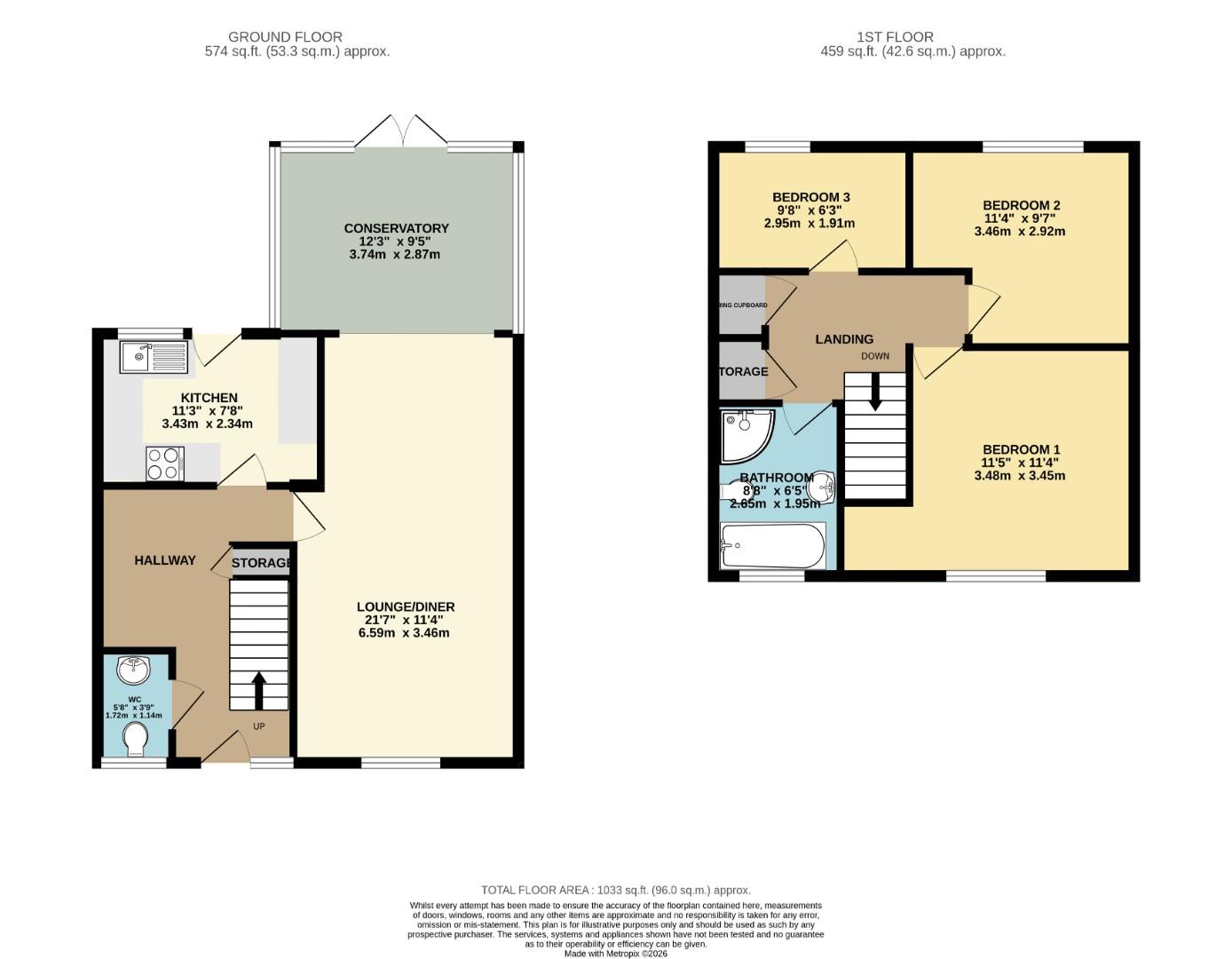 16, Primrose Walk, Little Gransden floorplan