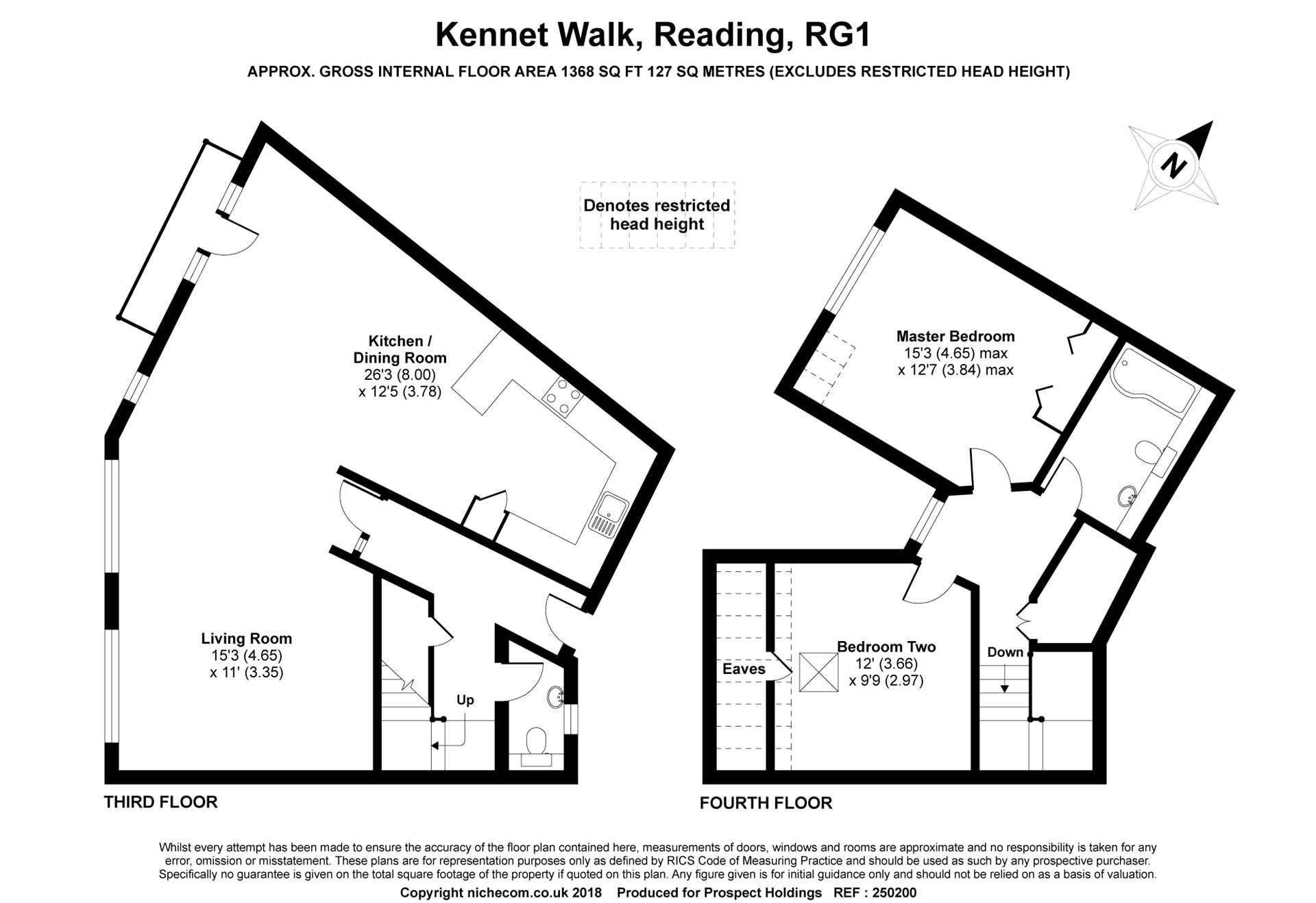 2 Bedrooms Flat to rent in Kennet Walk, Reading, Berkshire RG1