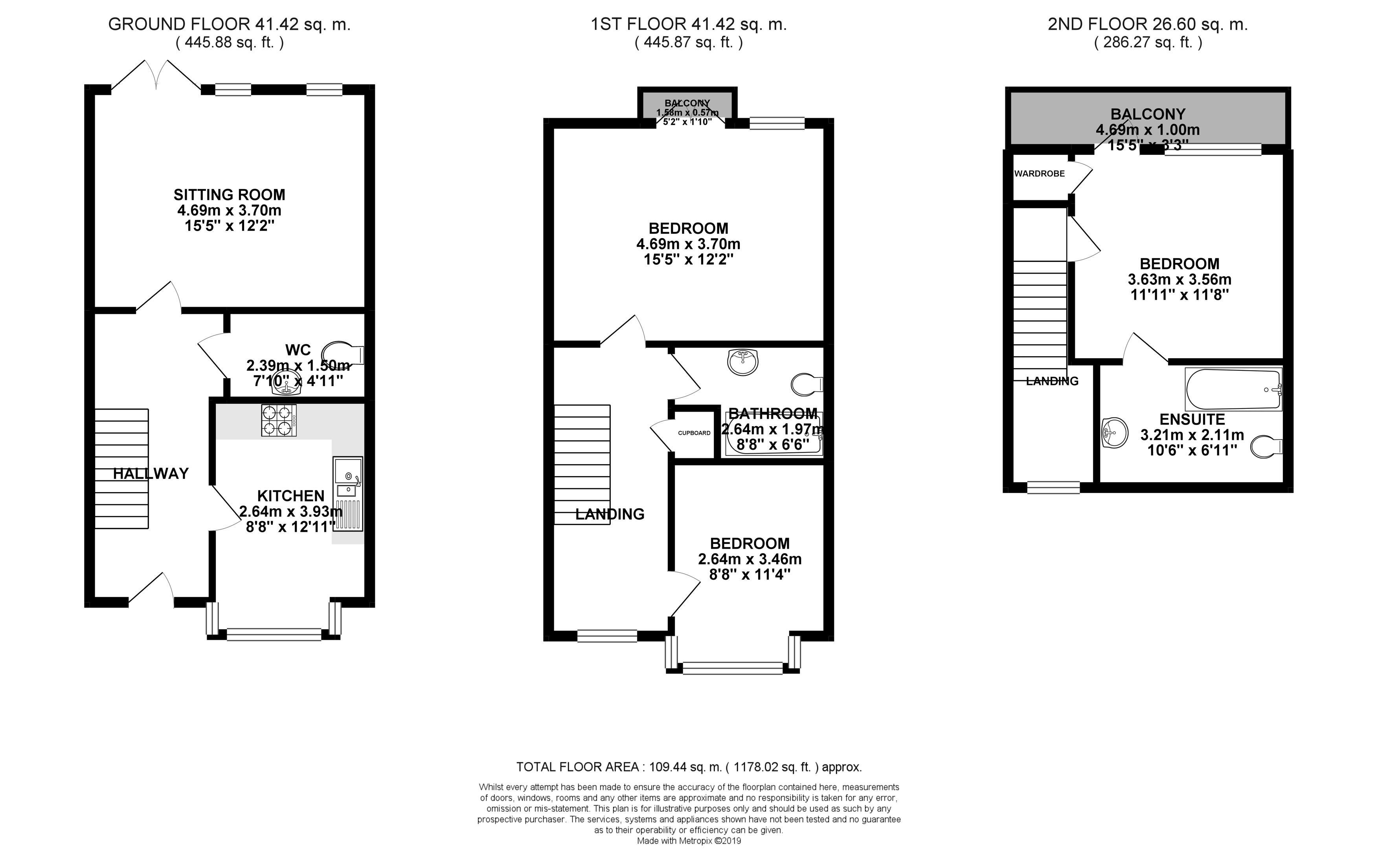 3 Bedrooms Terraced house for sale in Oaks Road, Tenterden TN30