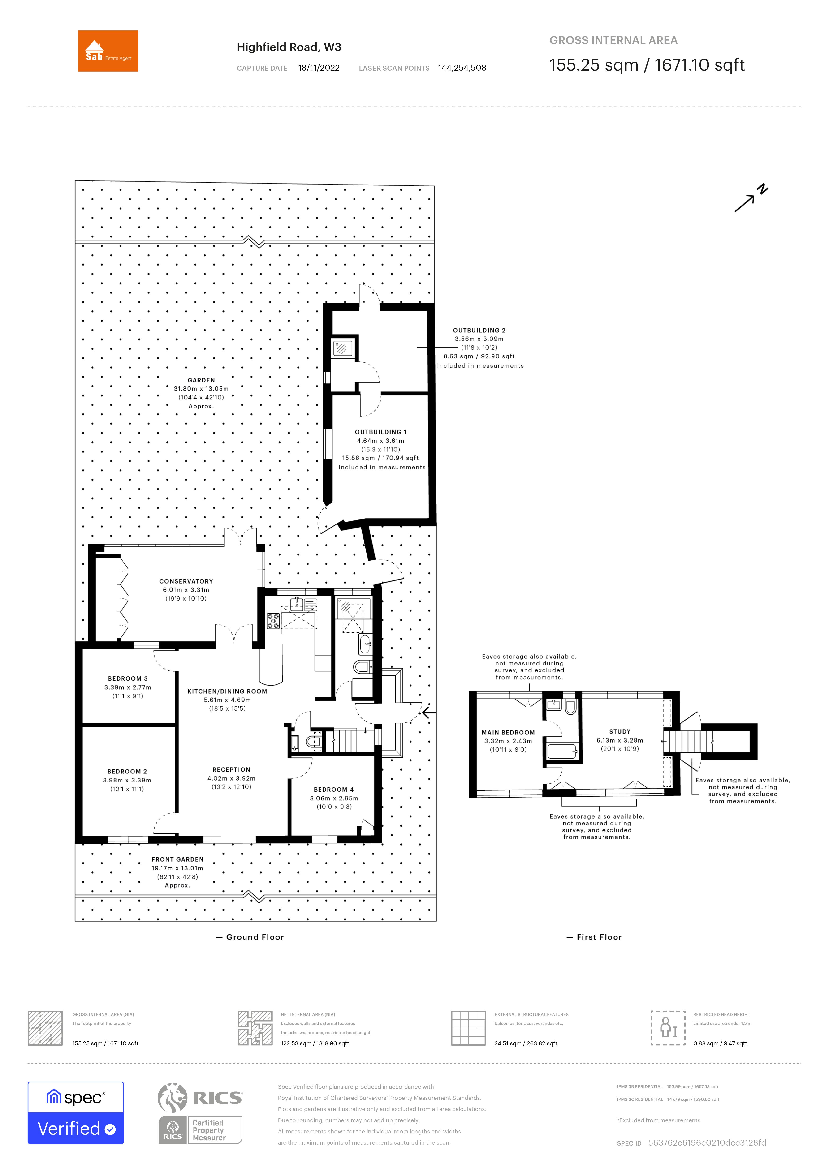 Highfield Road, Acton floorplan