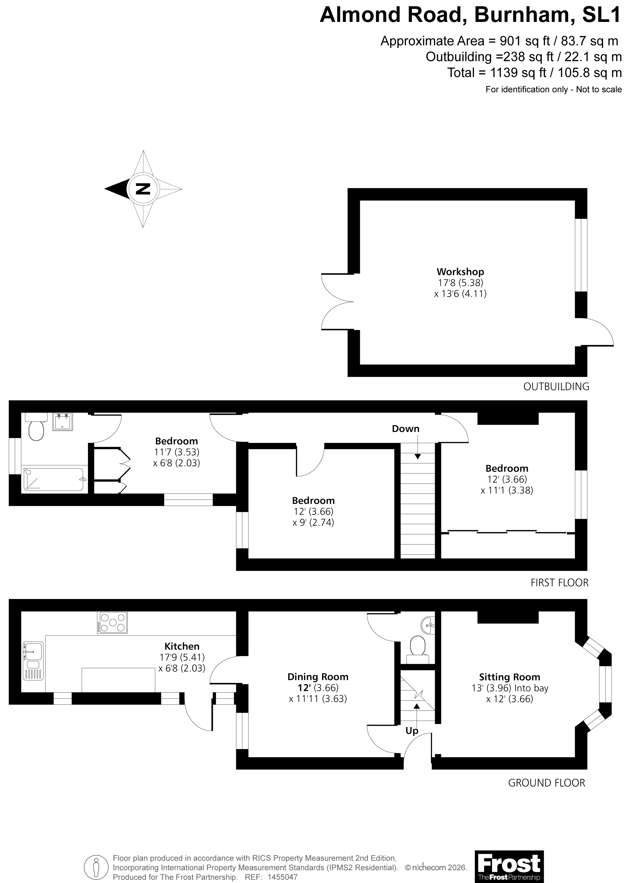 17, Almond Road, Burnham floorplan