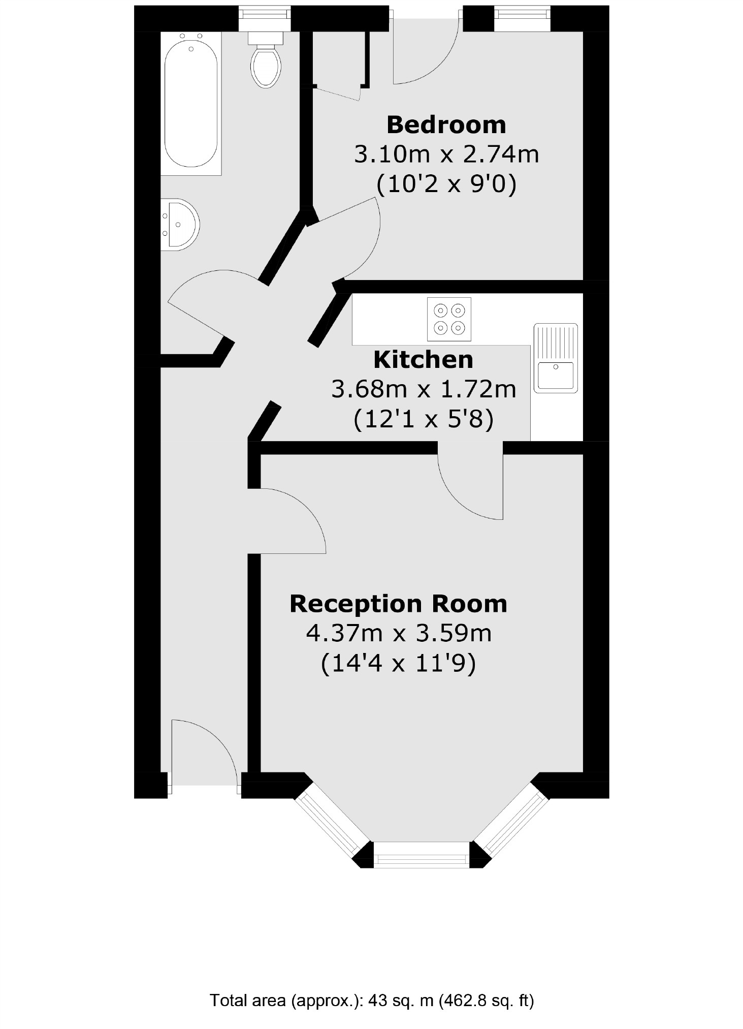 30A, Medina Road, London floorplan