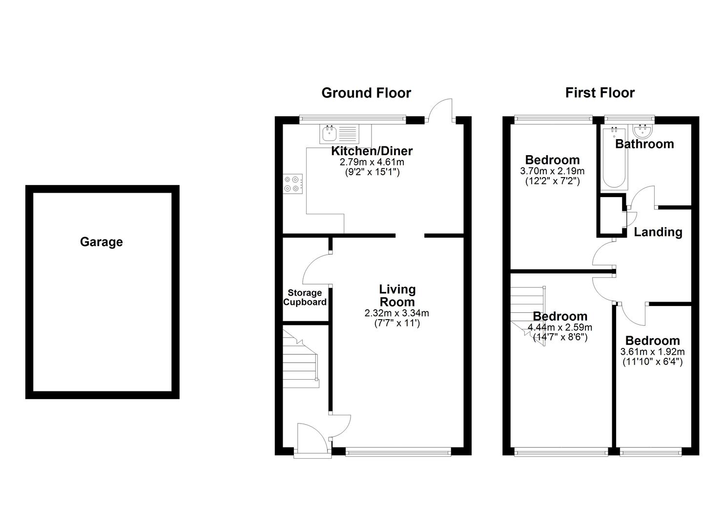 18, Portsea Road, Tilbury floorplan