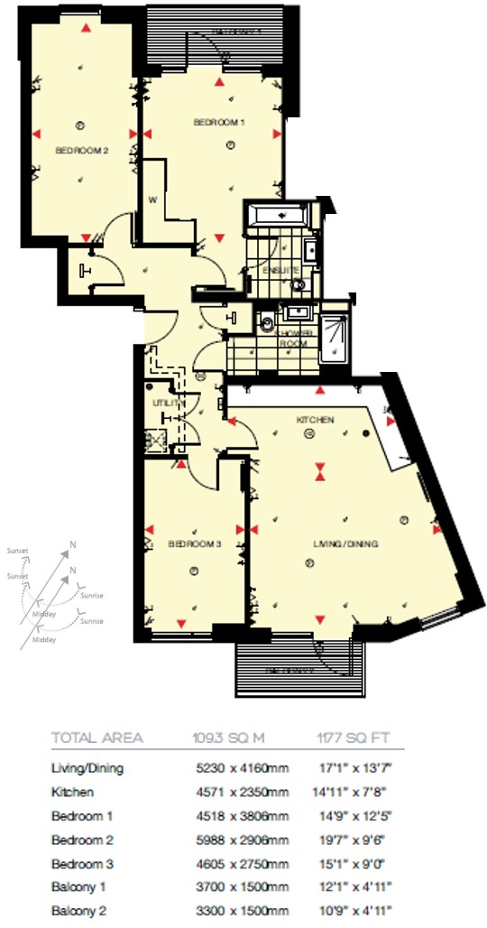 3 Bedrooms Flat for sale in Quinton Court, Mariners Place, Marine Wharf, London SE16