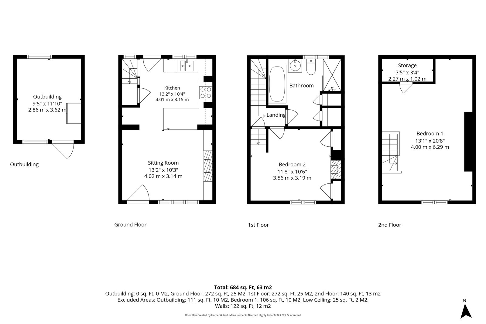 Dane Cottage, 3, Daventry floorplan