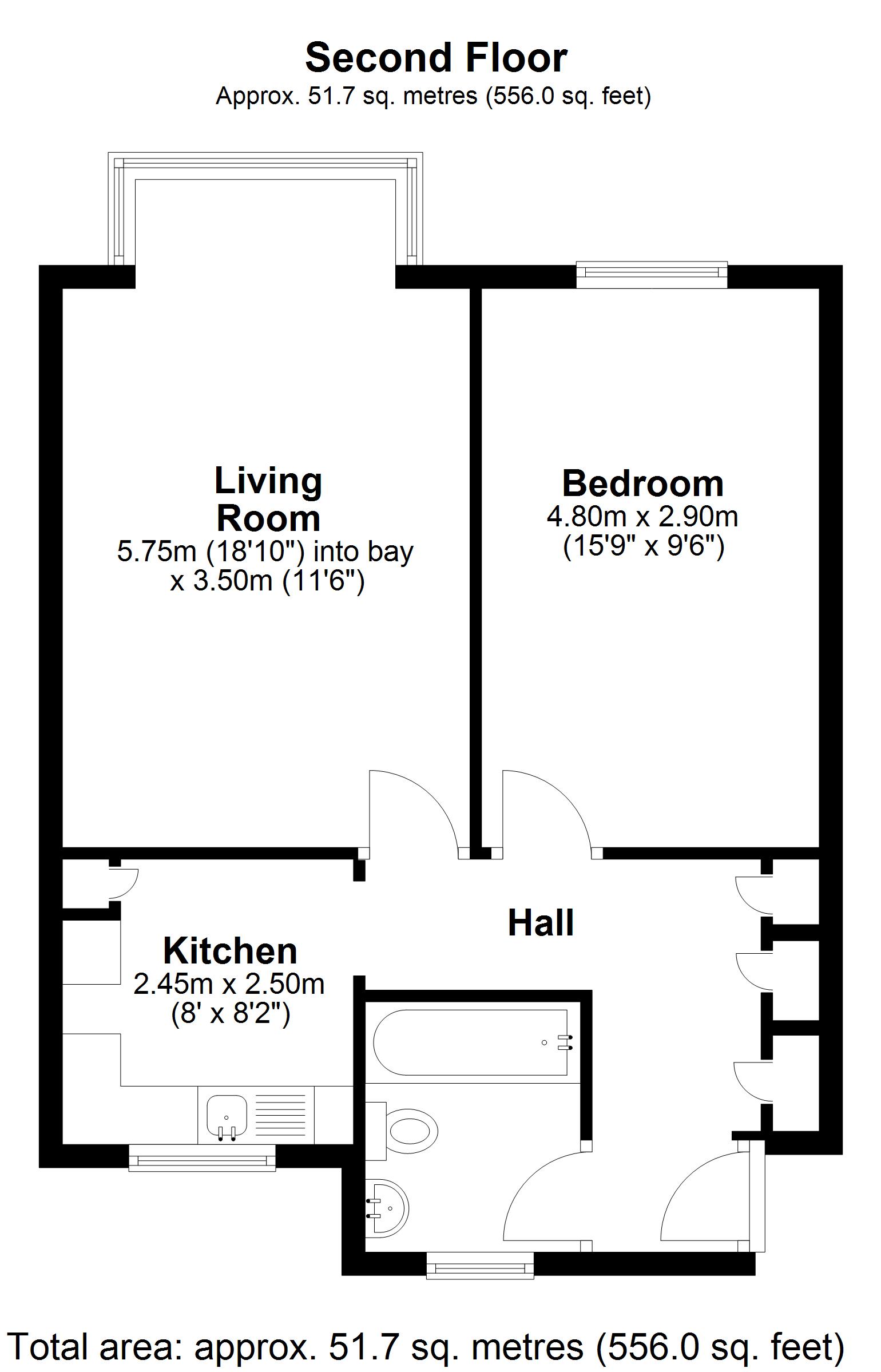13, Frances Court, Lancaster Road, London floorplan