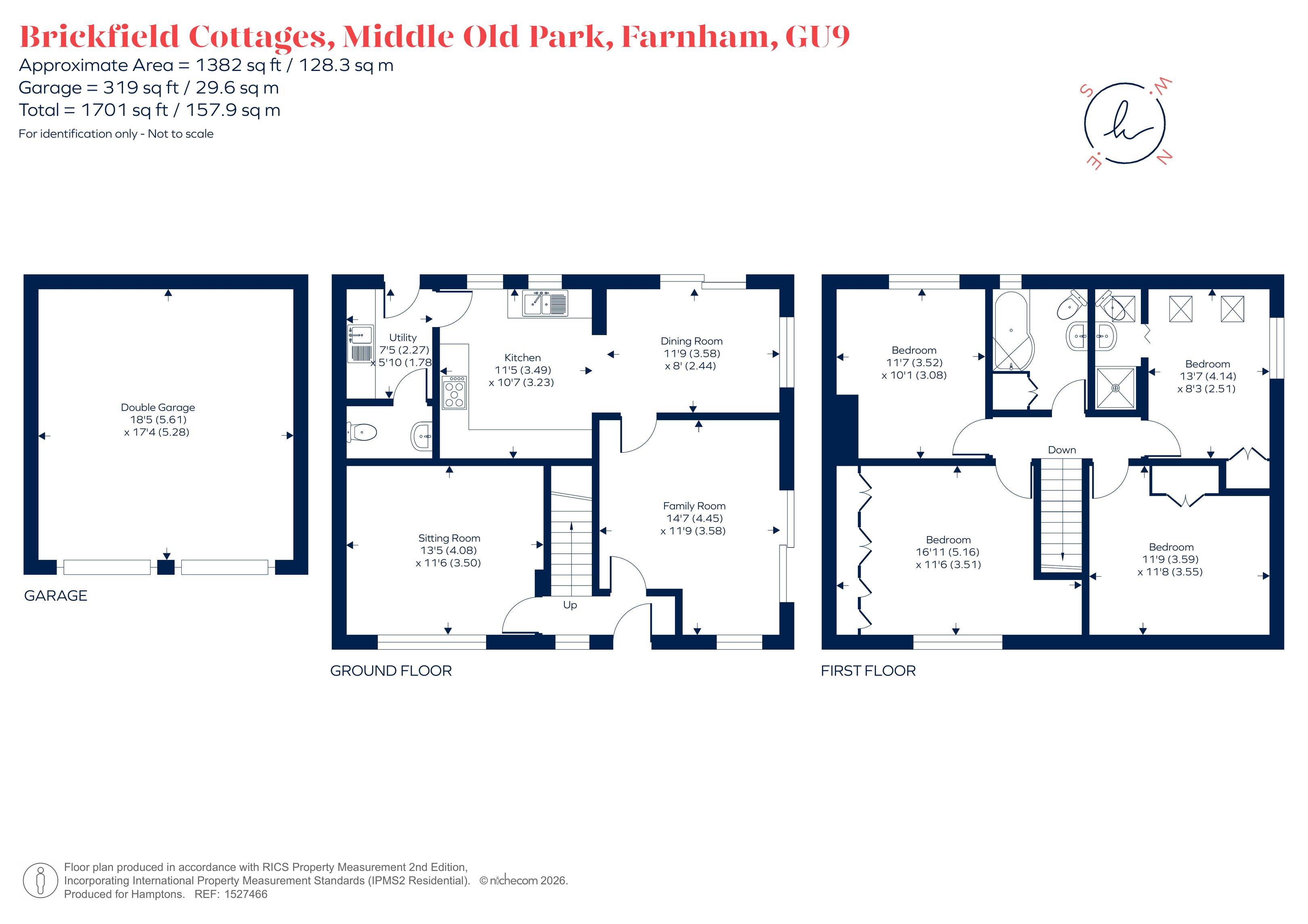 4, Brickfield Cottages, Middle Old Park, Farnham floorplan