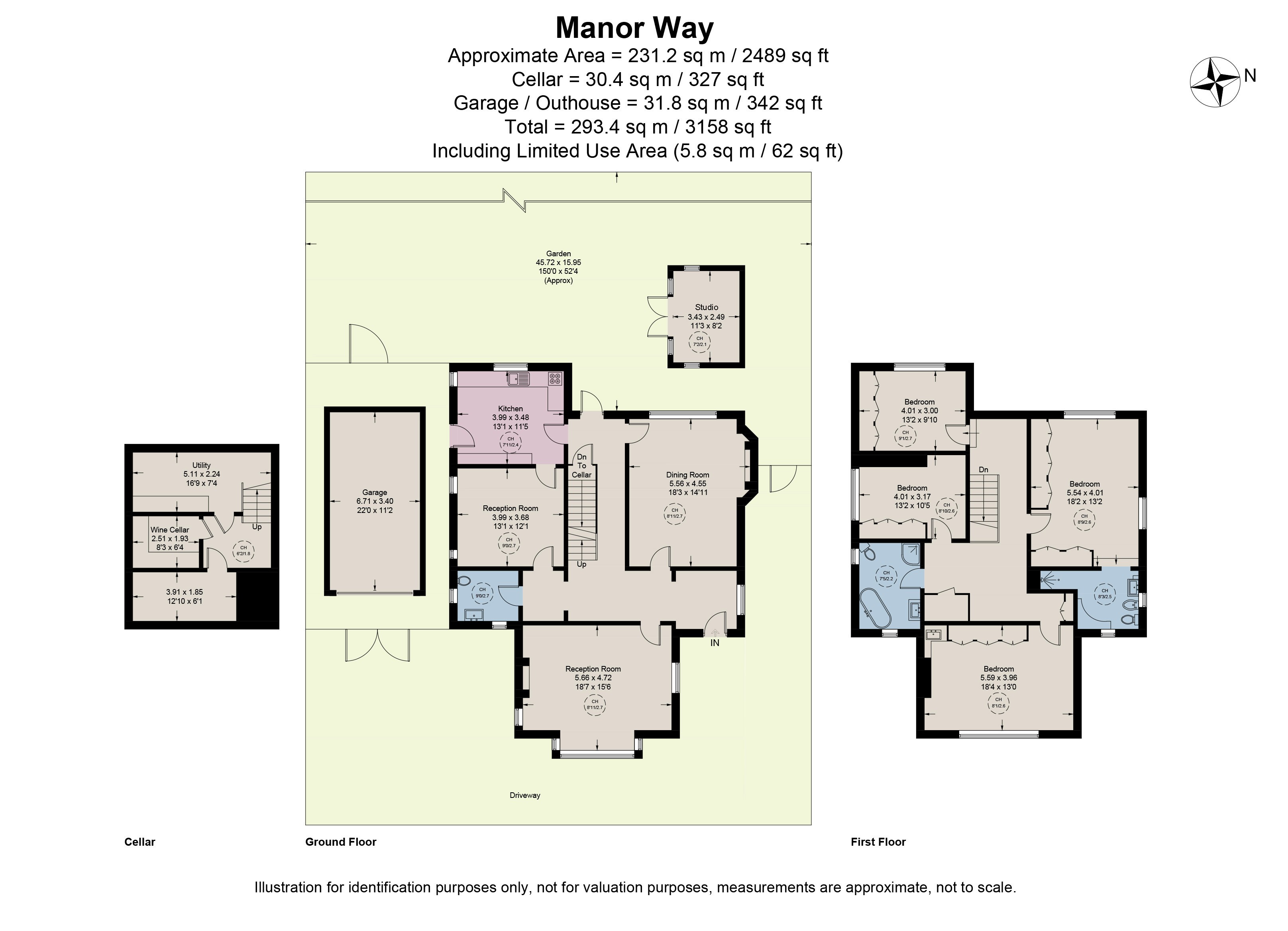 44, Manor Way, Beckenham floorplan