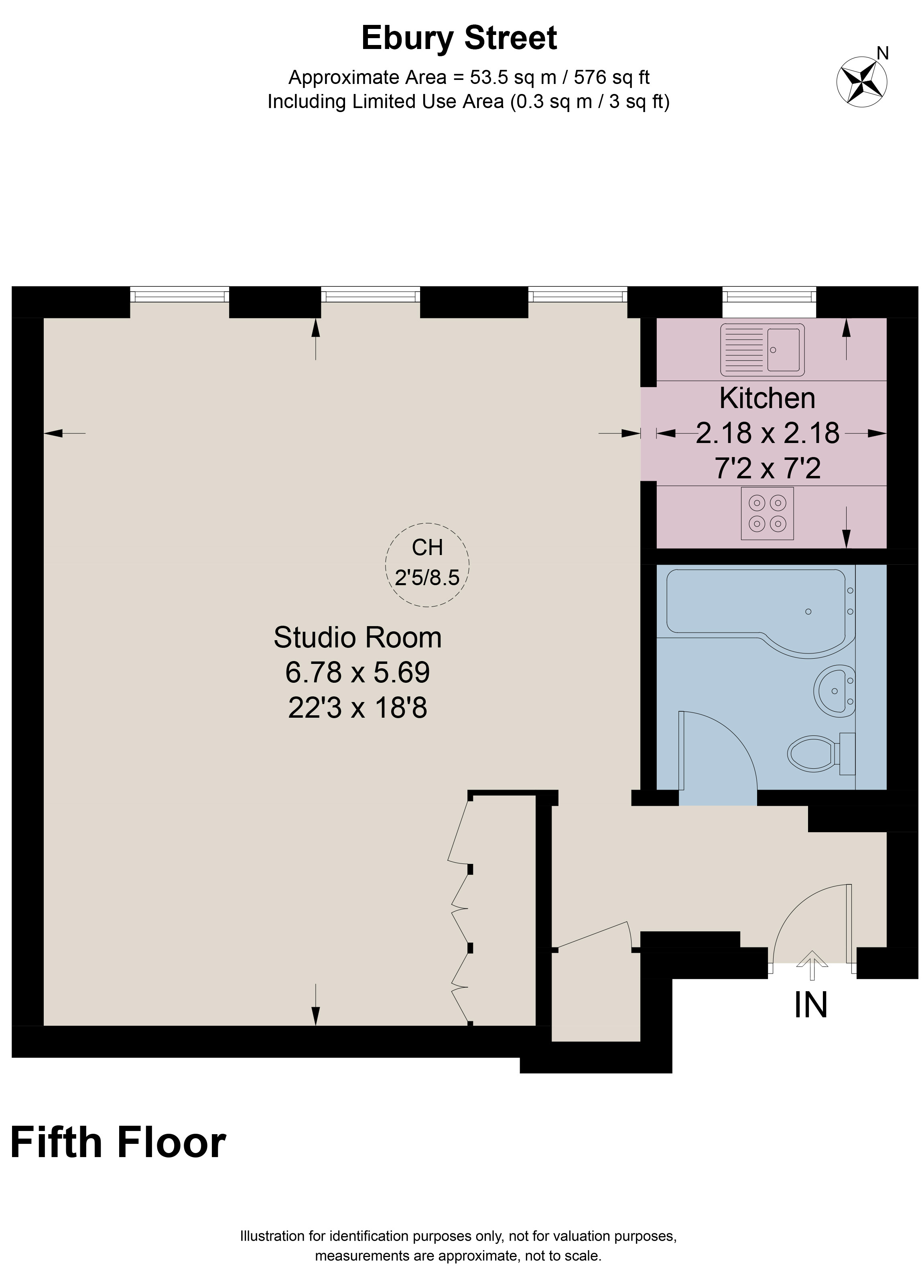 Flat 61,, Belgravia Court, Belgravia floorplan