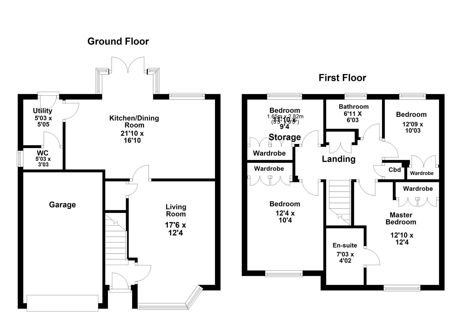 9, Grant Drive, Corby floorplan
