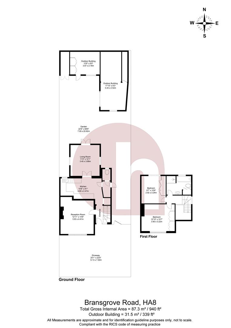 17, Bransgrove Road, Edgware floorplan
