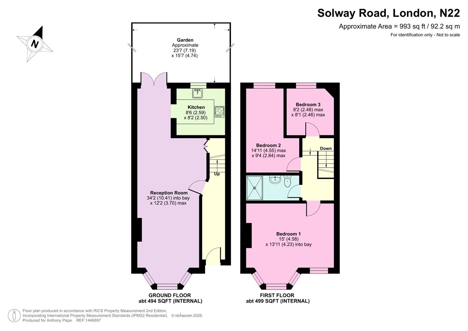 20, Solway Road, London floorplan