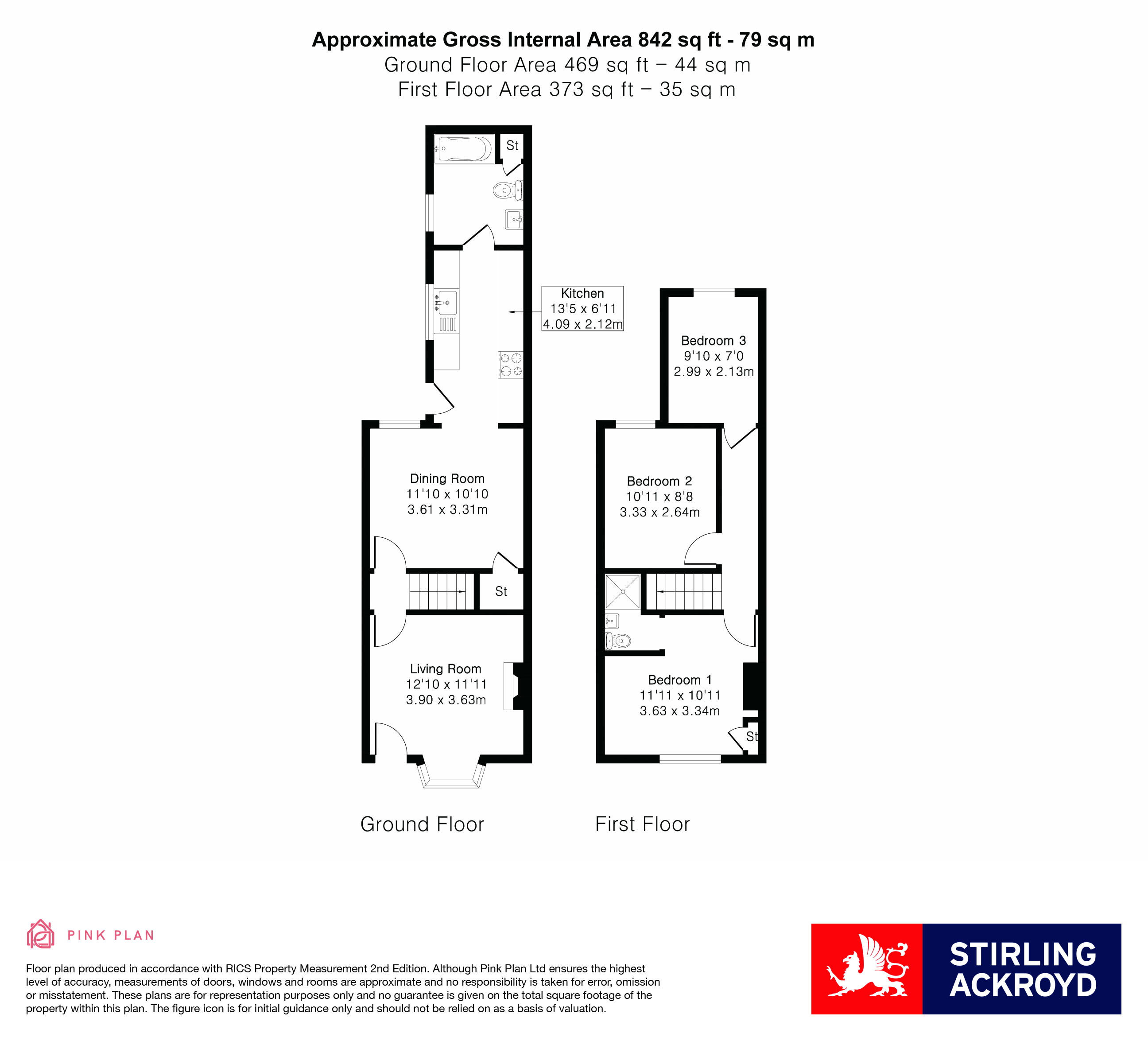 90, St. Judes Road, Egham floorplan