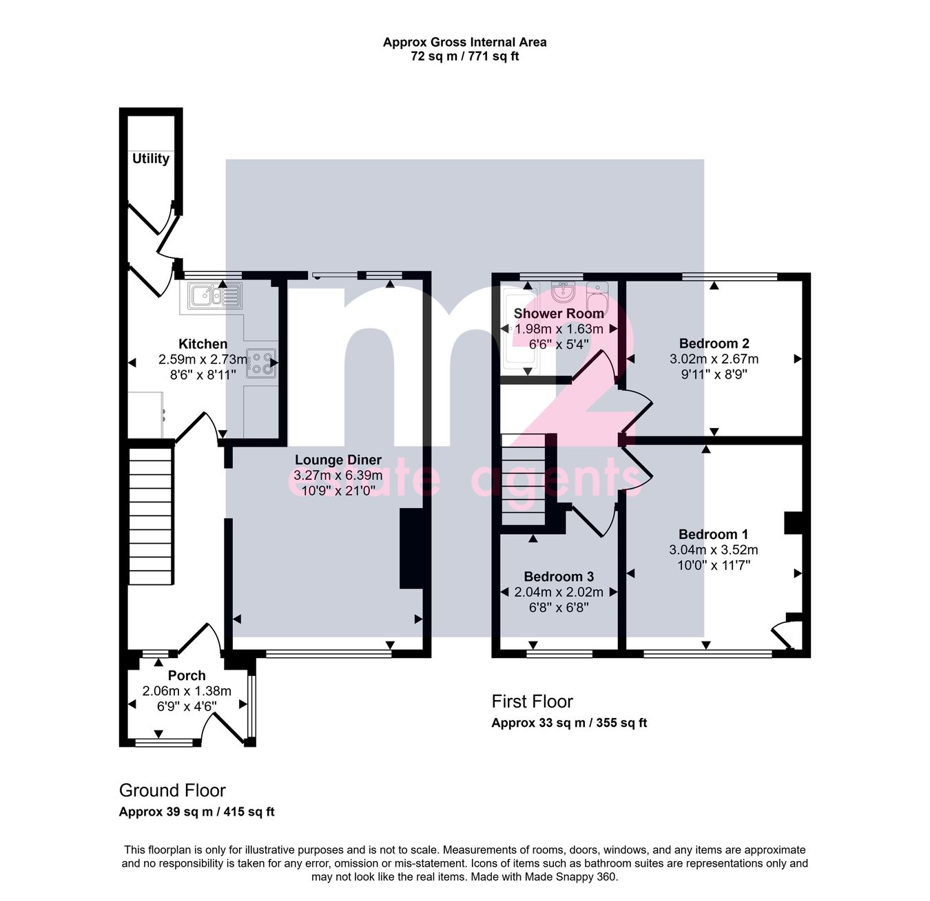 52, Hereford Road, Abergavenny floorplan