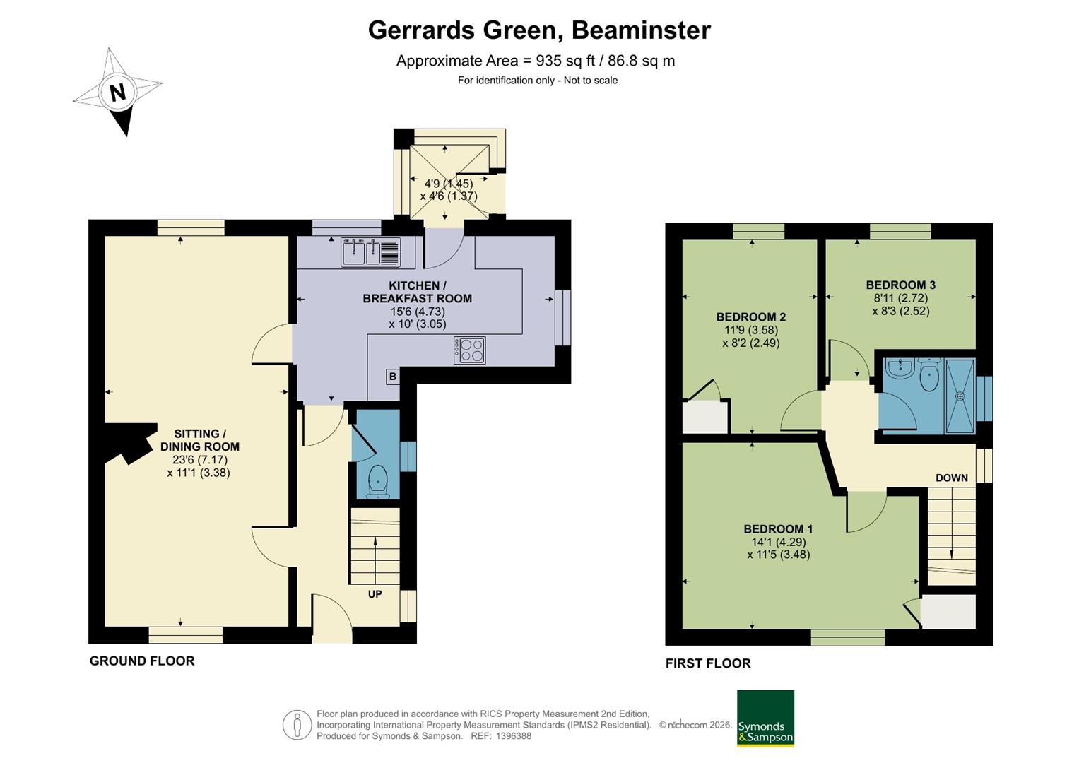 122, Gerrards Green, Beaminster floorplan