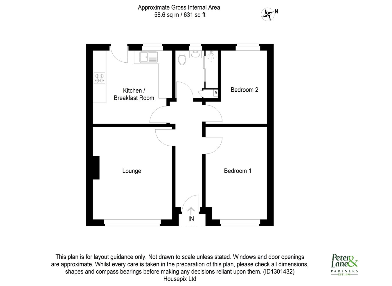 17, Field Close, Huntingdon floorplan