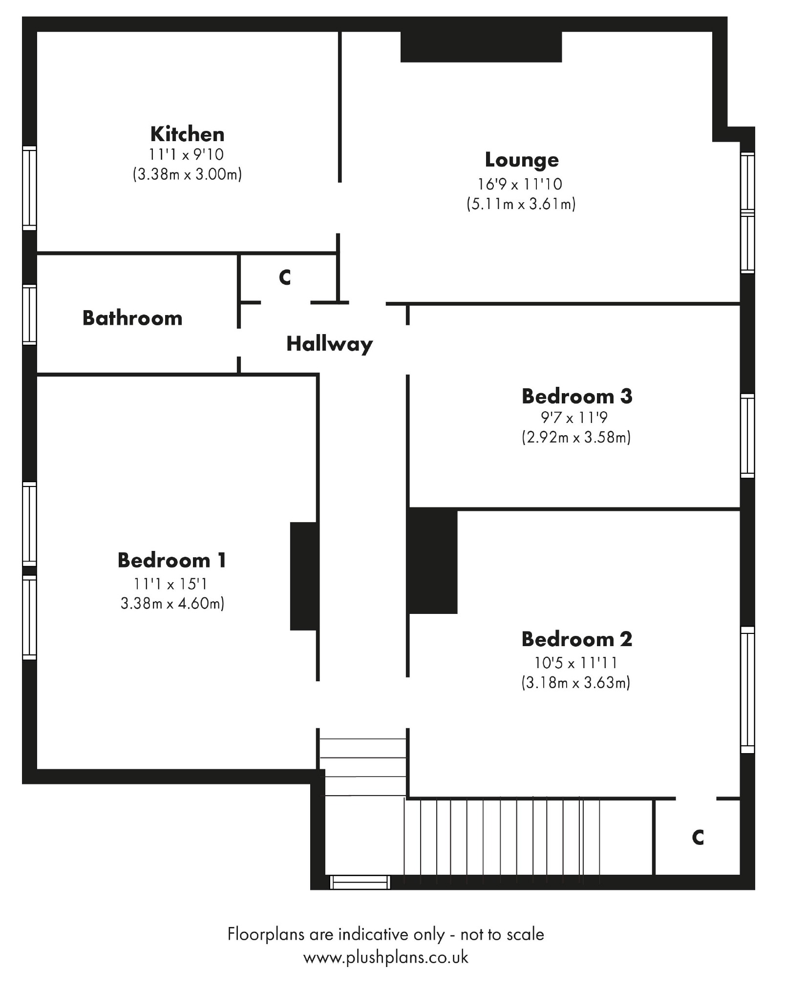 3 Bedrooms Flat for sale in Stevens Place, Gourock PA19