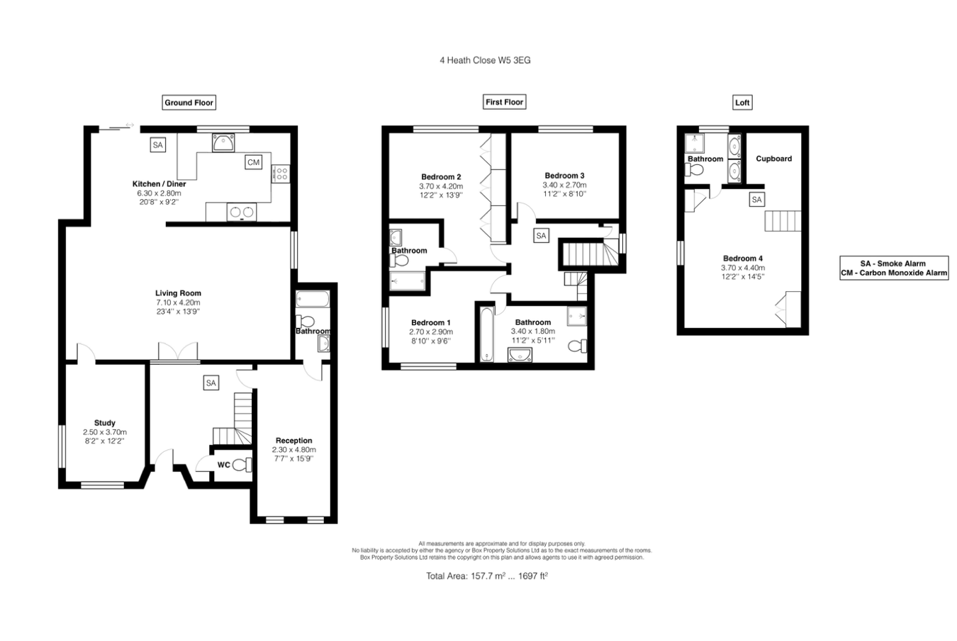 4, Heath Close, London floorplan