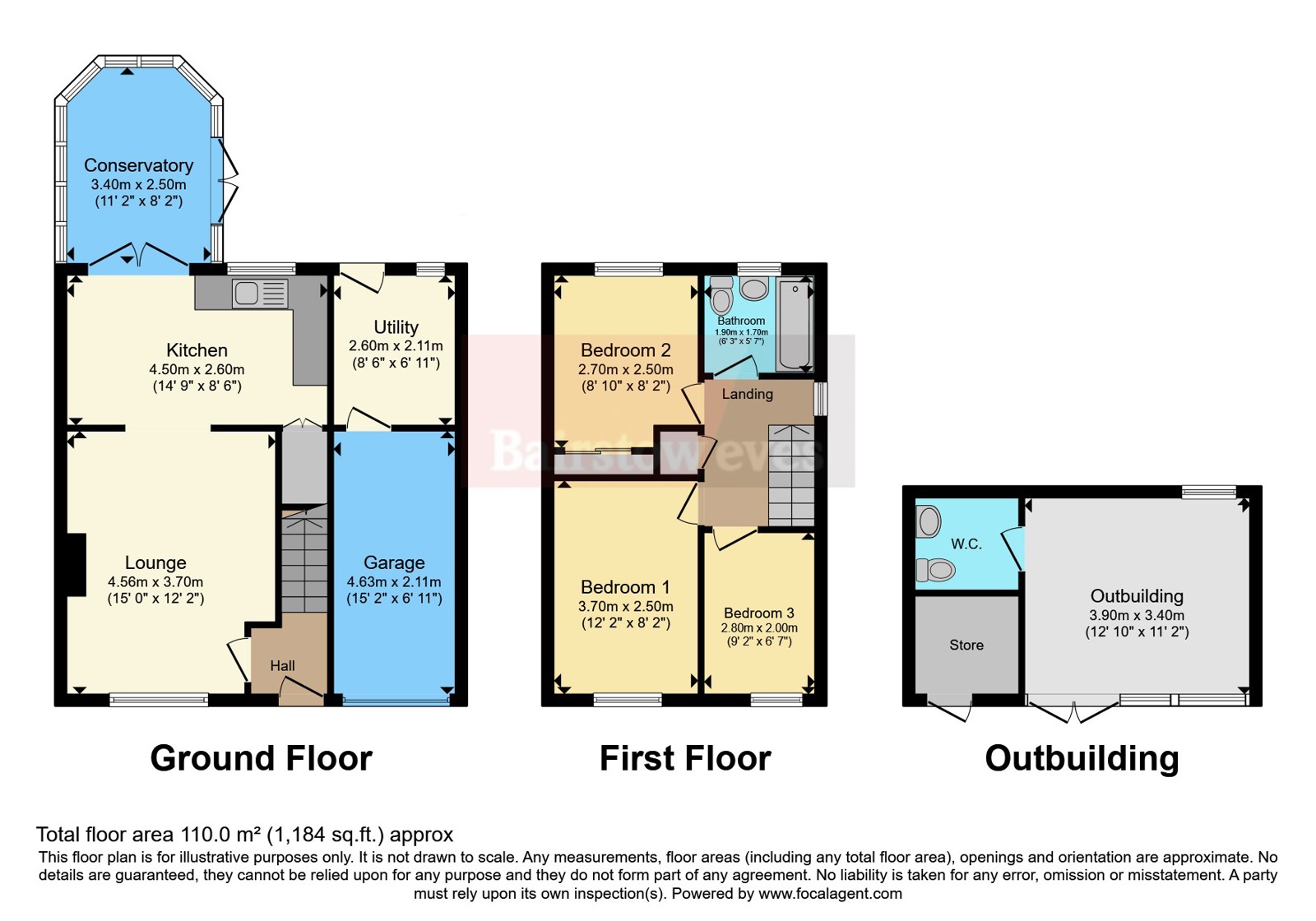 21, Longacres, Staffordshire floorplan