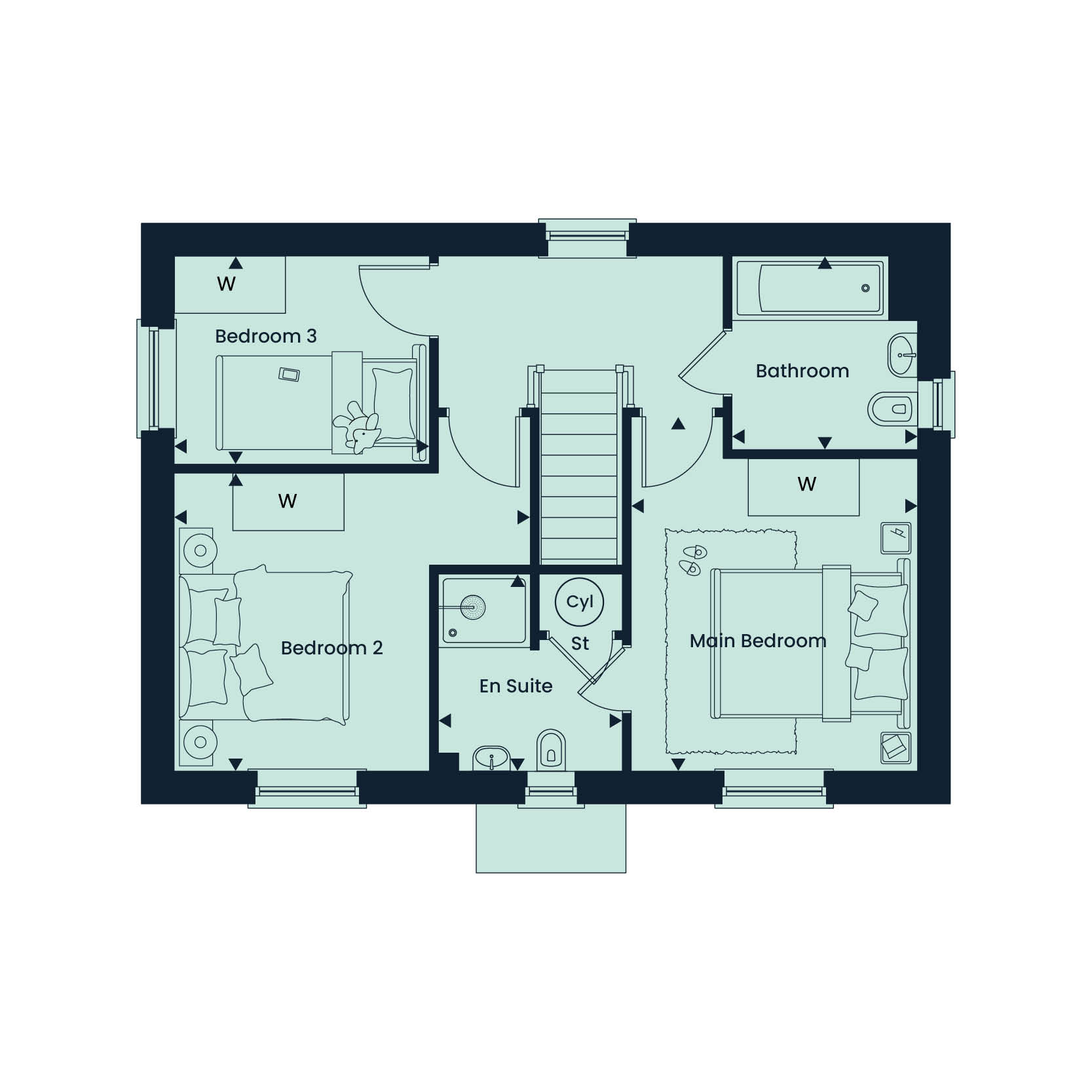023, Long Meadow, Redhills, Exeter floorplan