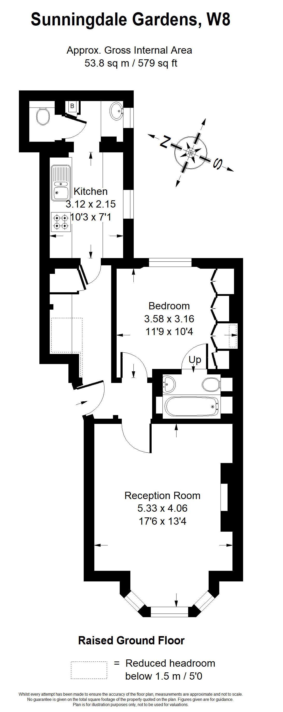 1 Bedrooms Flat to rent in Sunningdale Gardens, London W8