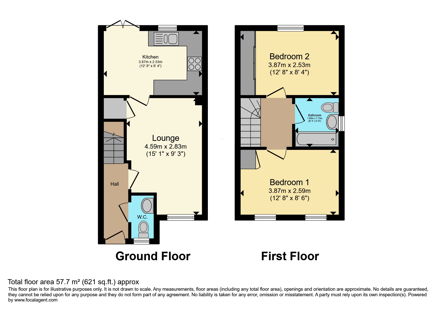 21, Hughes Way, Rotherham floorplan