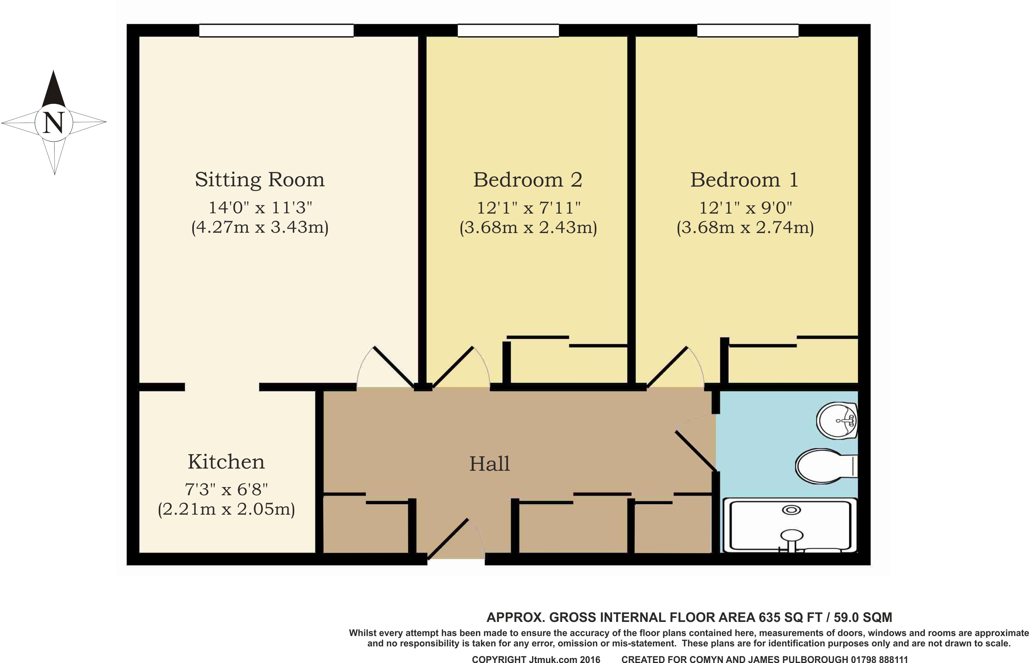 2 Bedrooms Flat for sale in Station Road, Pulborough RH20