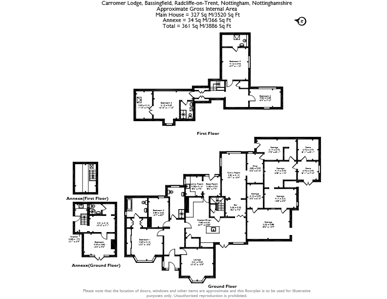 Carromer Lodge, Bassingfield, Nottingham floorplan