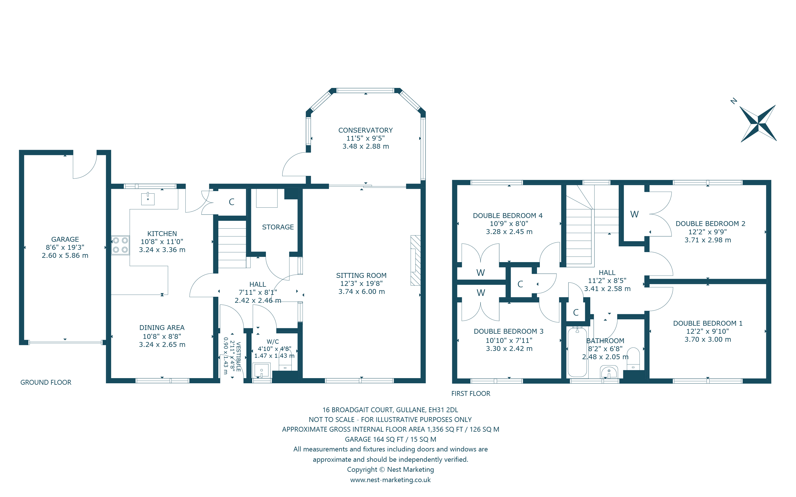 16, Broadgait Court, Gullane floorplan