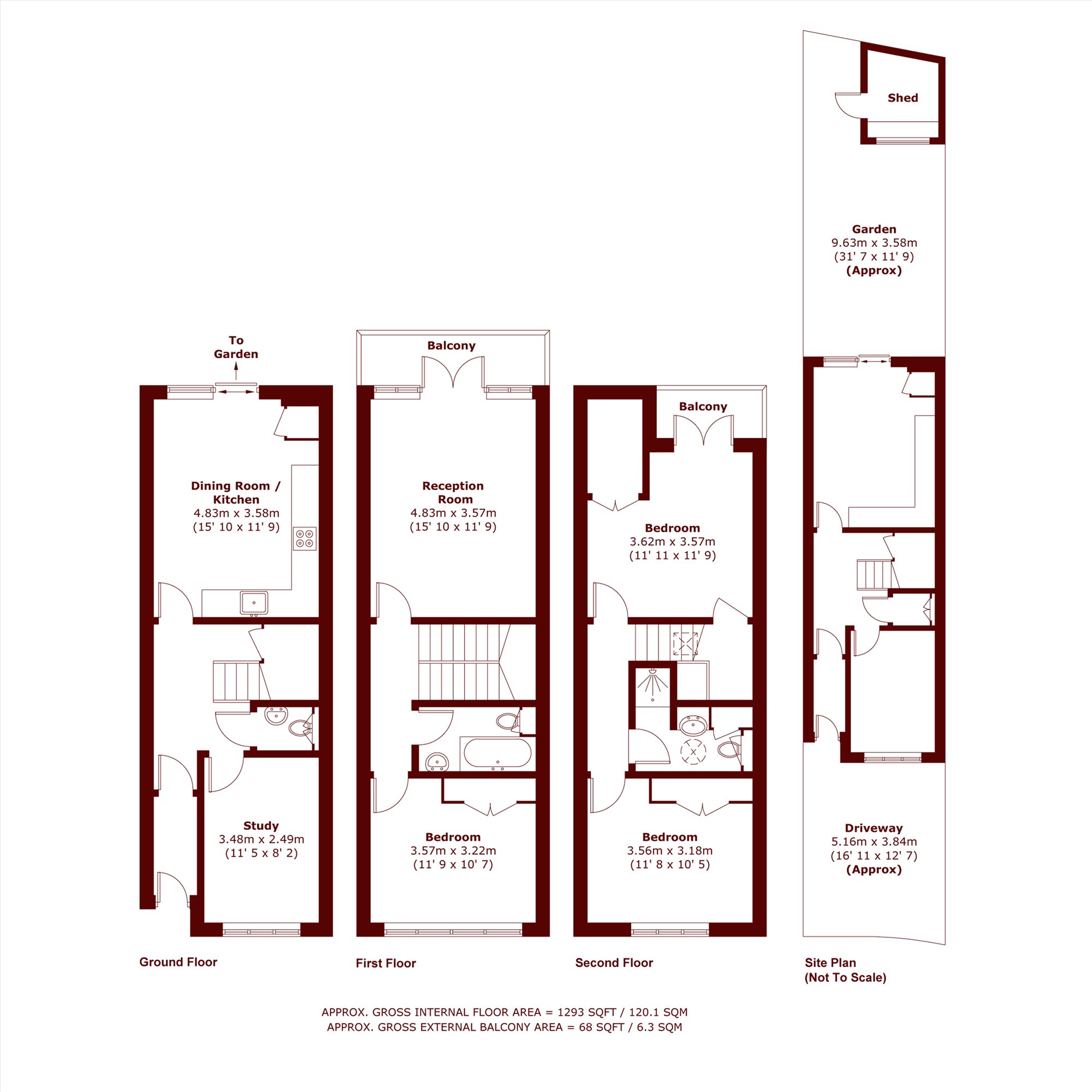 50, Brookwood Avenue, London floorplan