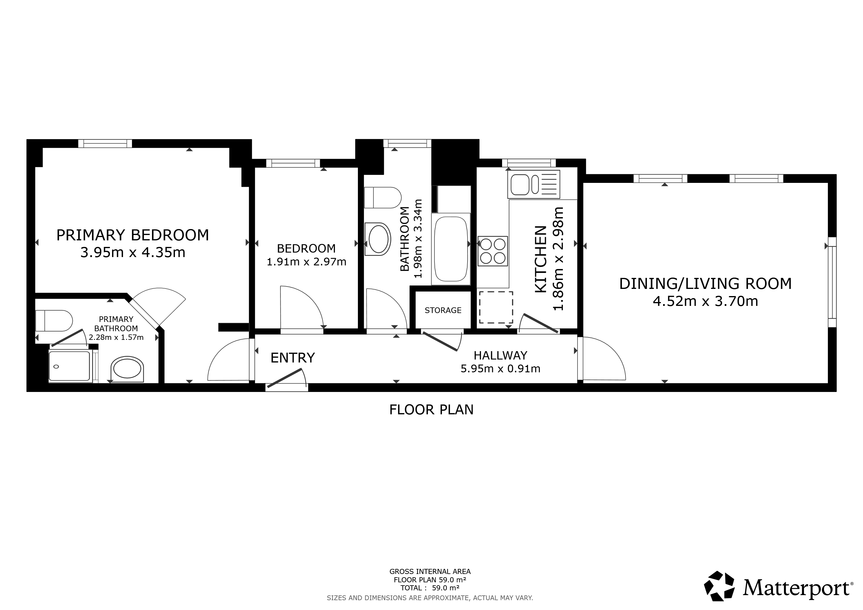 Flat 2, 364, Birmingham New Road, Bilston floorplan