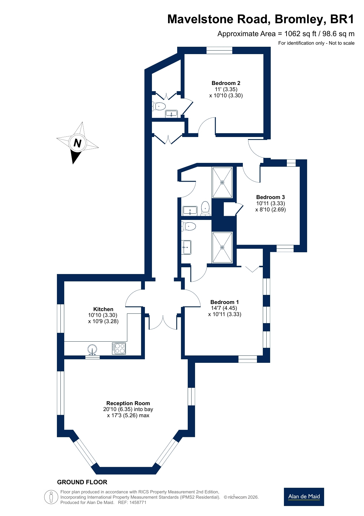 6, Manor Place, Bromley floorplan