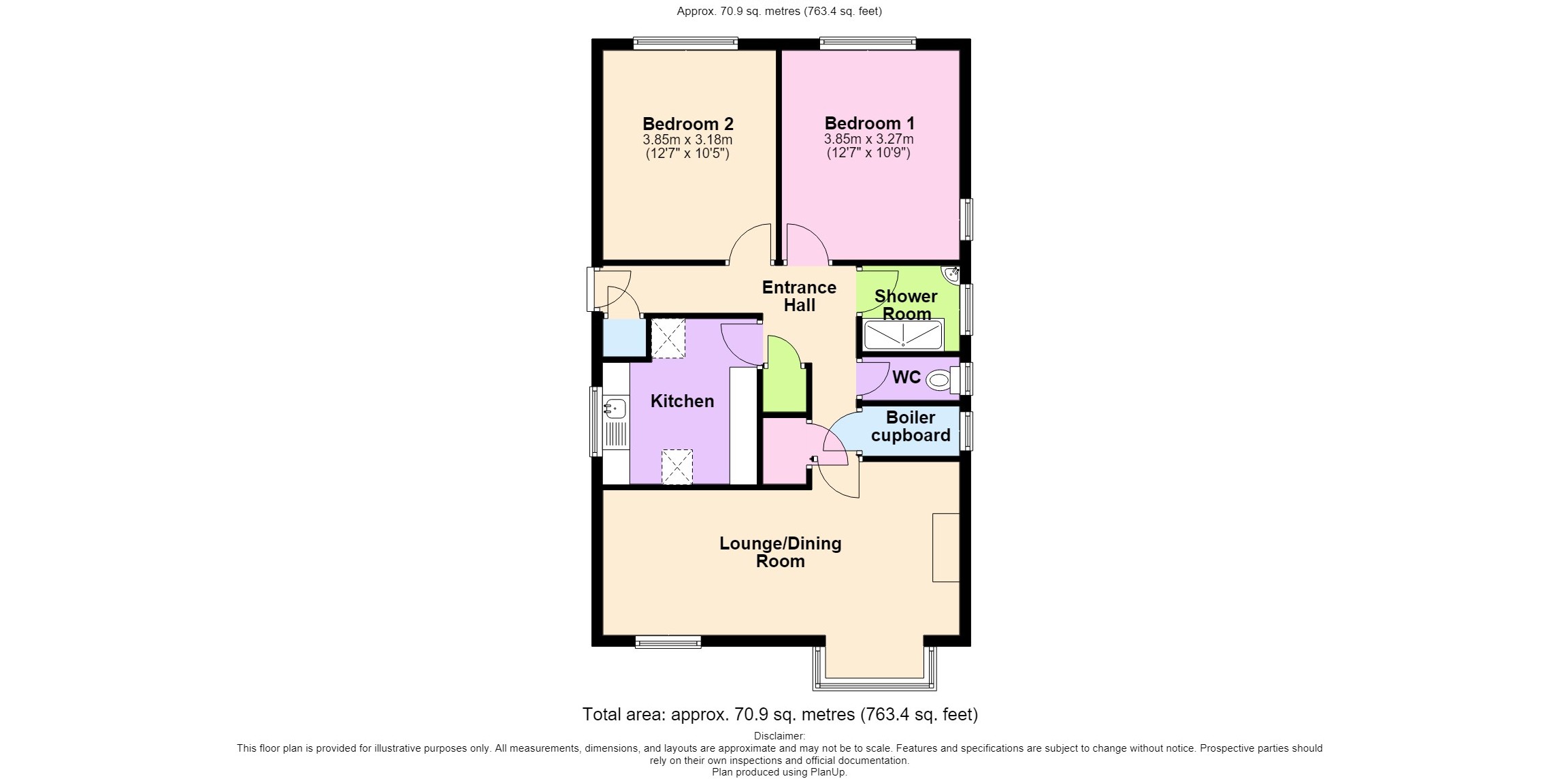 4 Hazelwood House,, Whites Row, Warwickshire floorplan