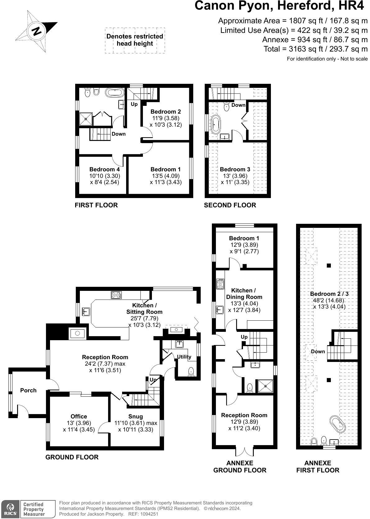 New End House, Hereford floorplan