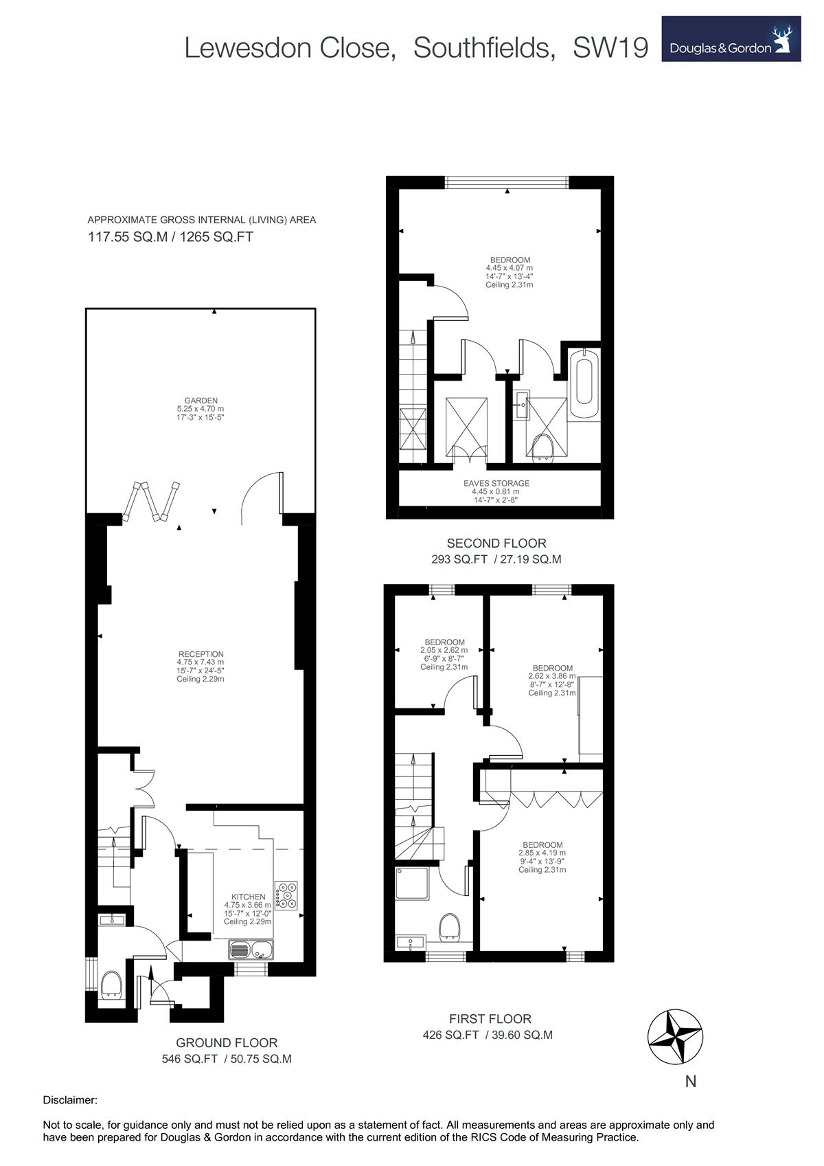 4 Bedrooms Terraced house to rent in Lewesdon Close, London SW19