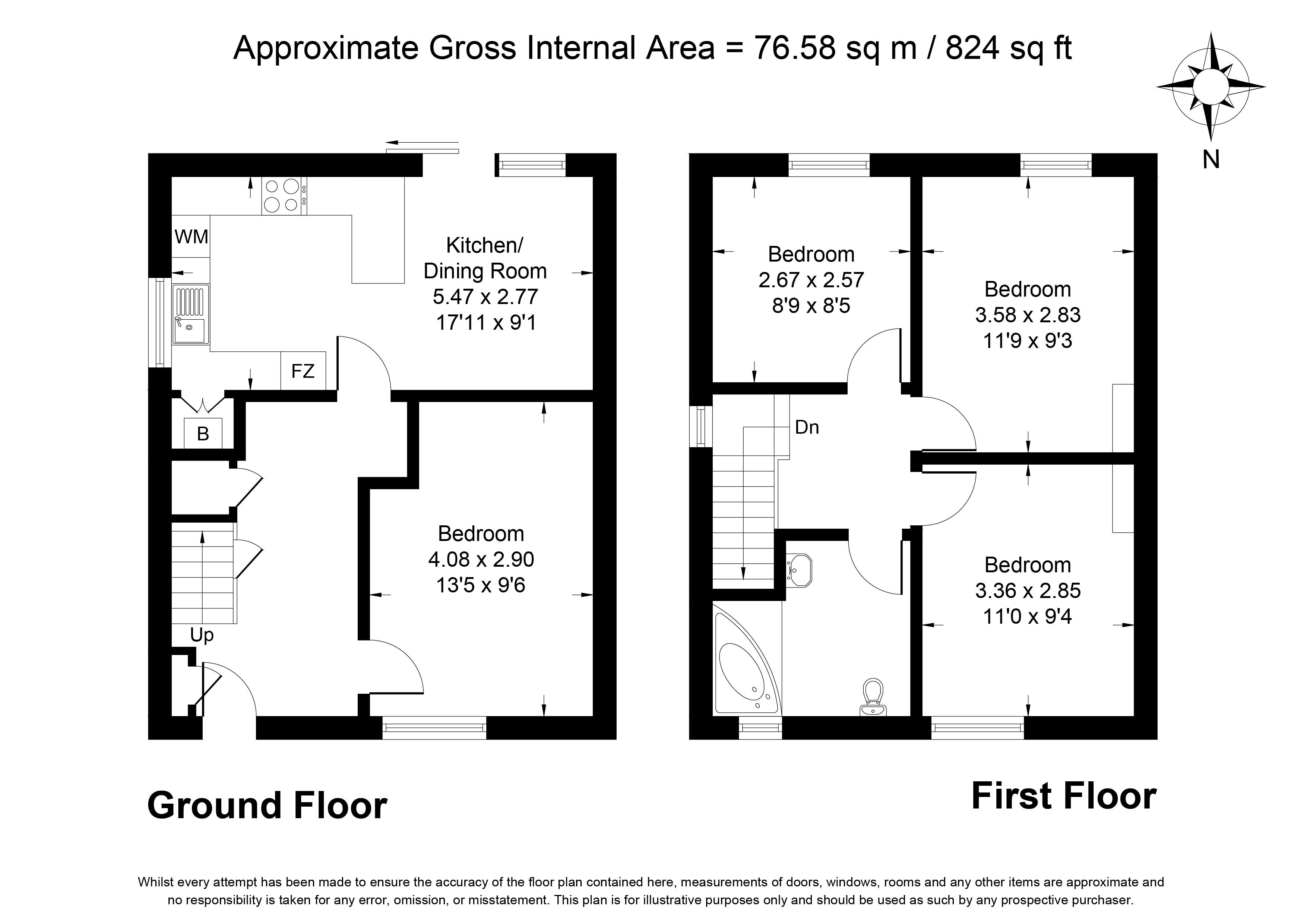7, Durham Close, Guildford floorplan