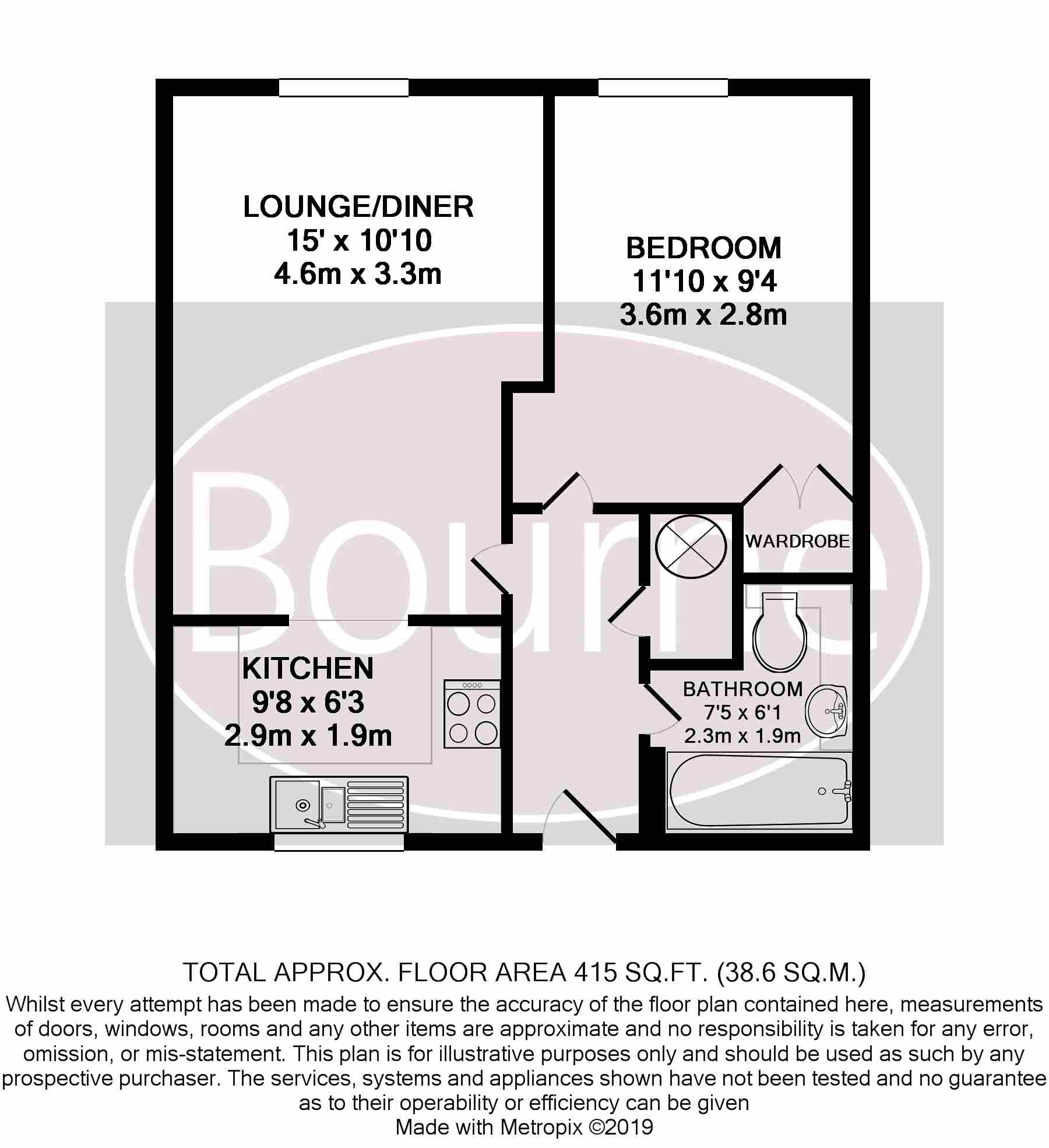 1 Bedrooms Flat to rent in Linden Drive, Liss GU33