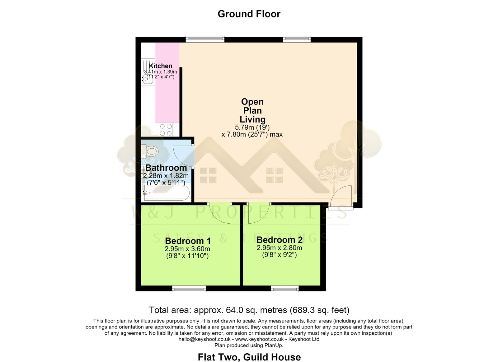 Guild House,Flat 2, Townley Street, Burnley floorplan