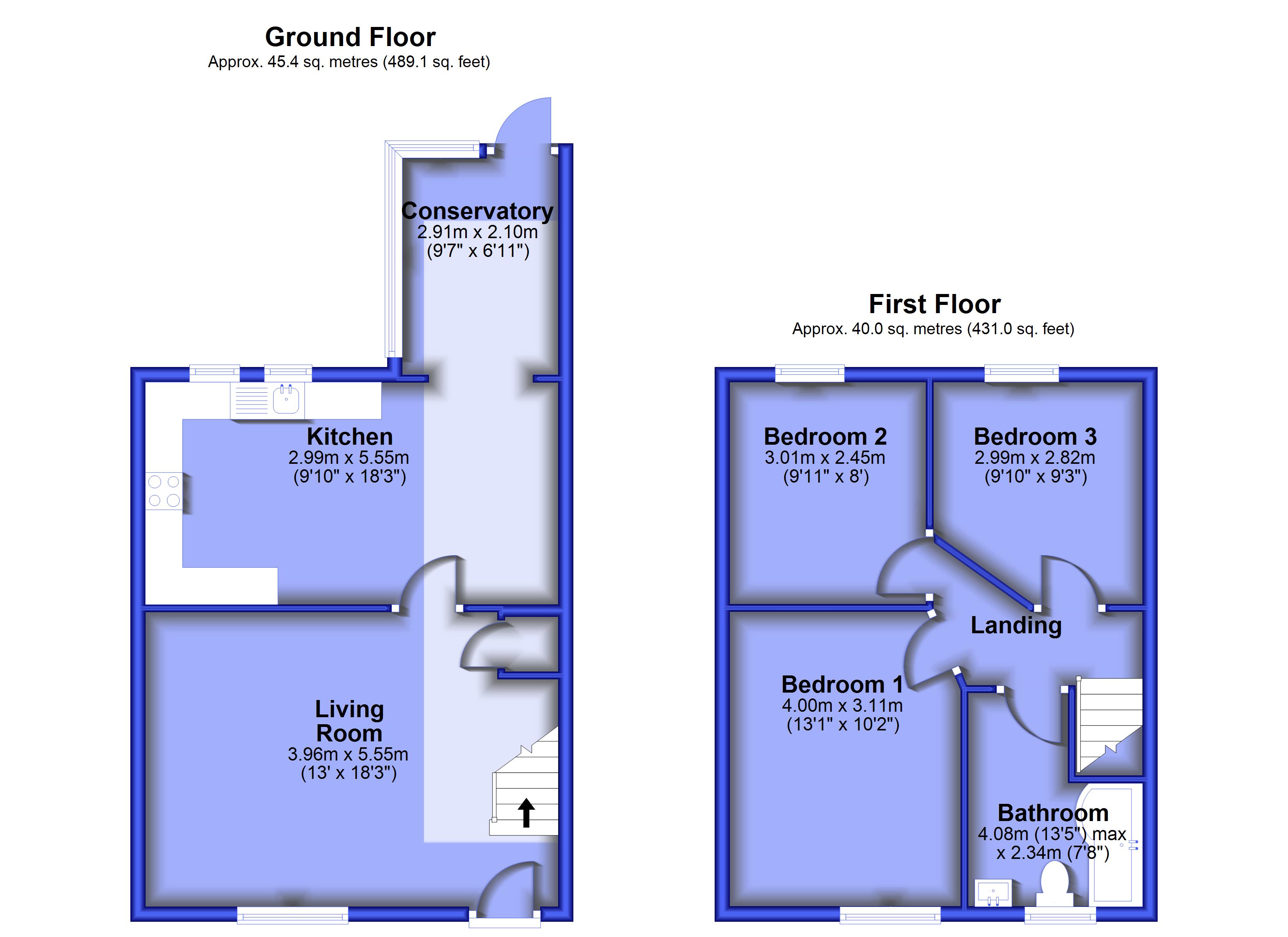 14, John Street, Accrington floorplan