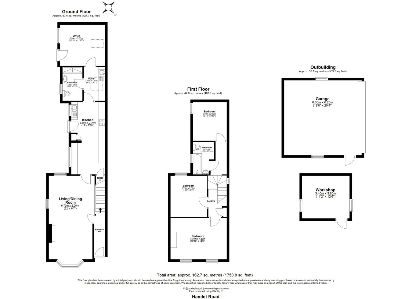 6, Hamlet Road, Chelmsford floorplan