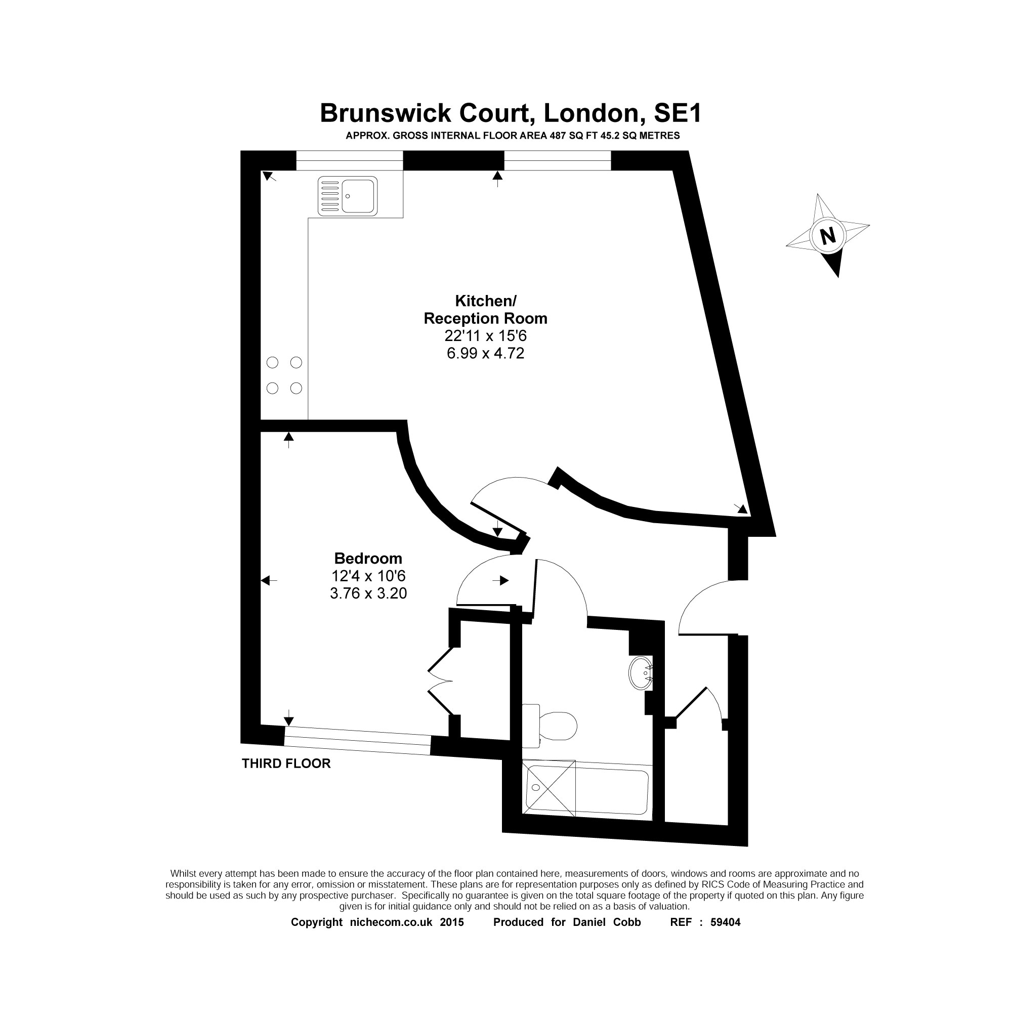 1 Bedrooms Flat to rent in Brunswick Court, London SE1